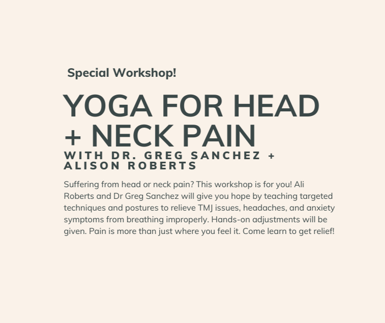 Yoga for Head + Neck Pain