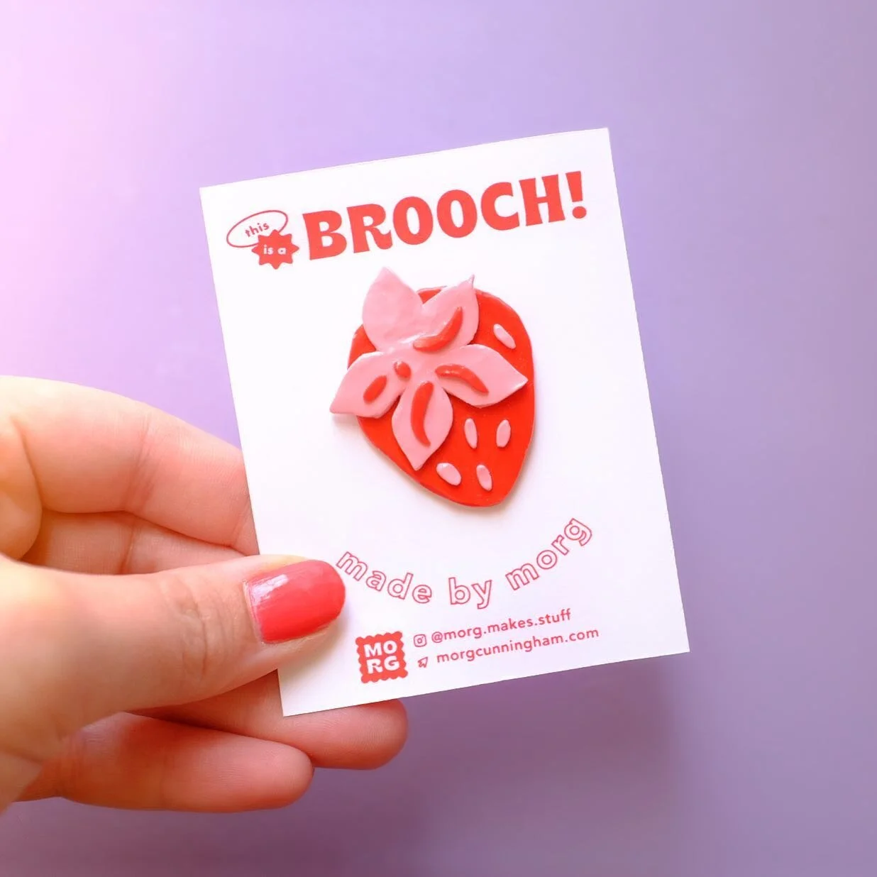 Strawbaby brooch 😙🍓

#polymerclay #sculpey #makingarteveryday #polymerclayearrings #handmade #slowmade #handmadearrings #strawberryseason #imadethis #etsyshop