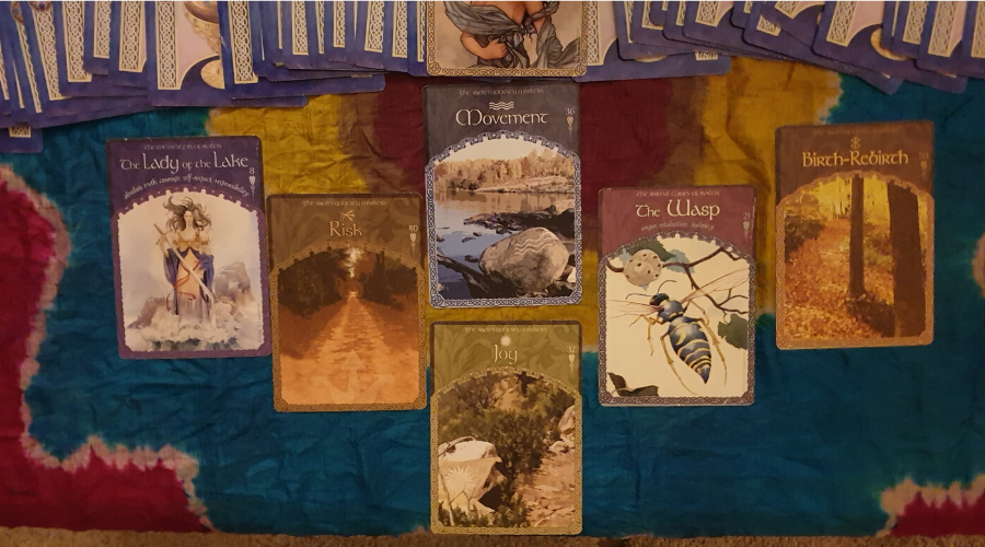 My reading with the Wisdom of Avalon Oracle Cards