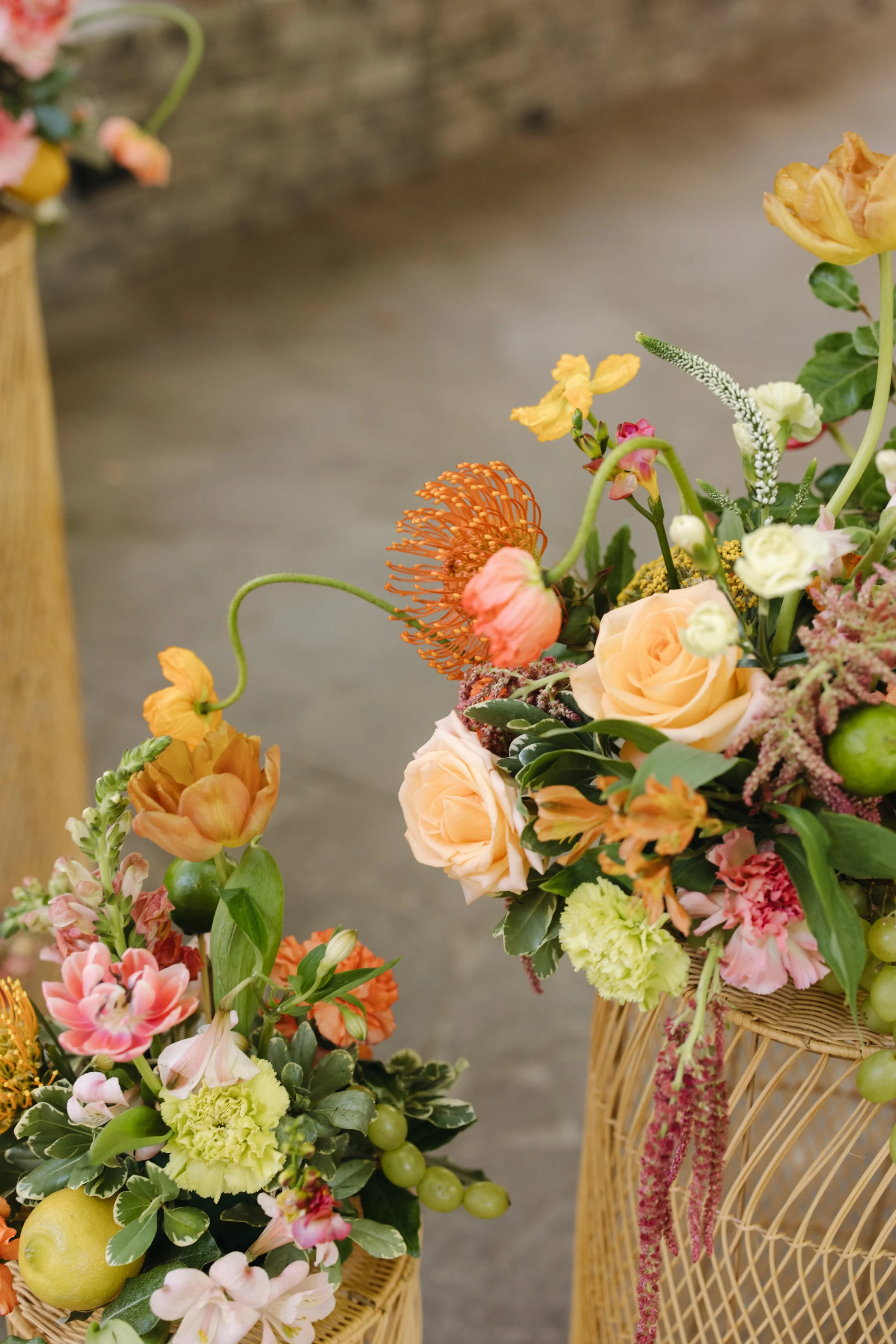 Color Wedding with Fruit - Photo by Danielle Lozeau (Copy)