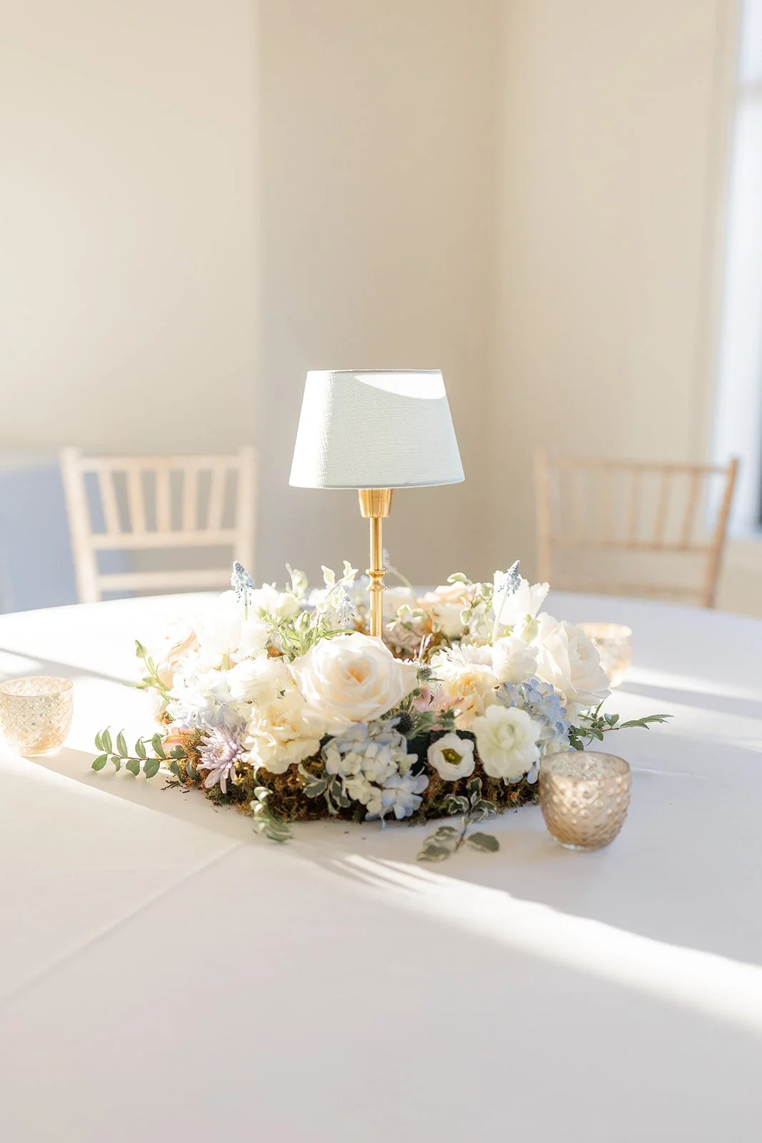 Creative Cafe Lamp Centerpiece - Photo by Emily Holmes (Copy)