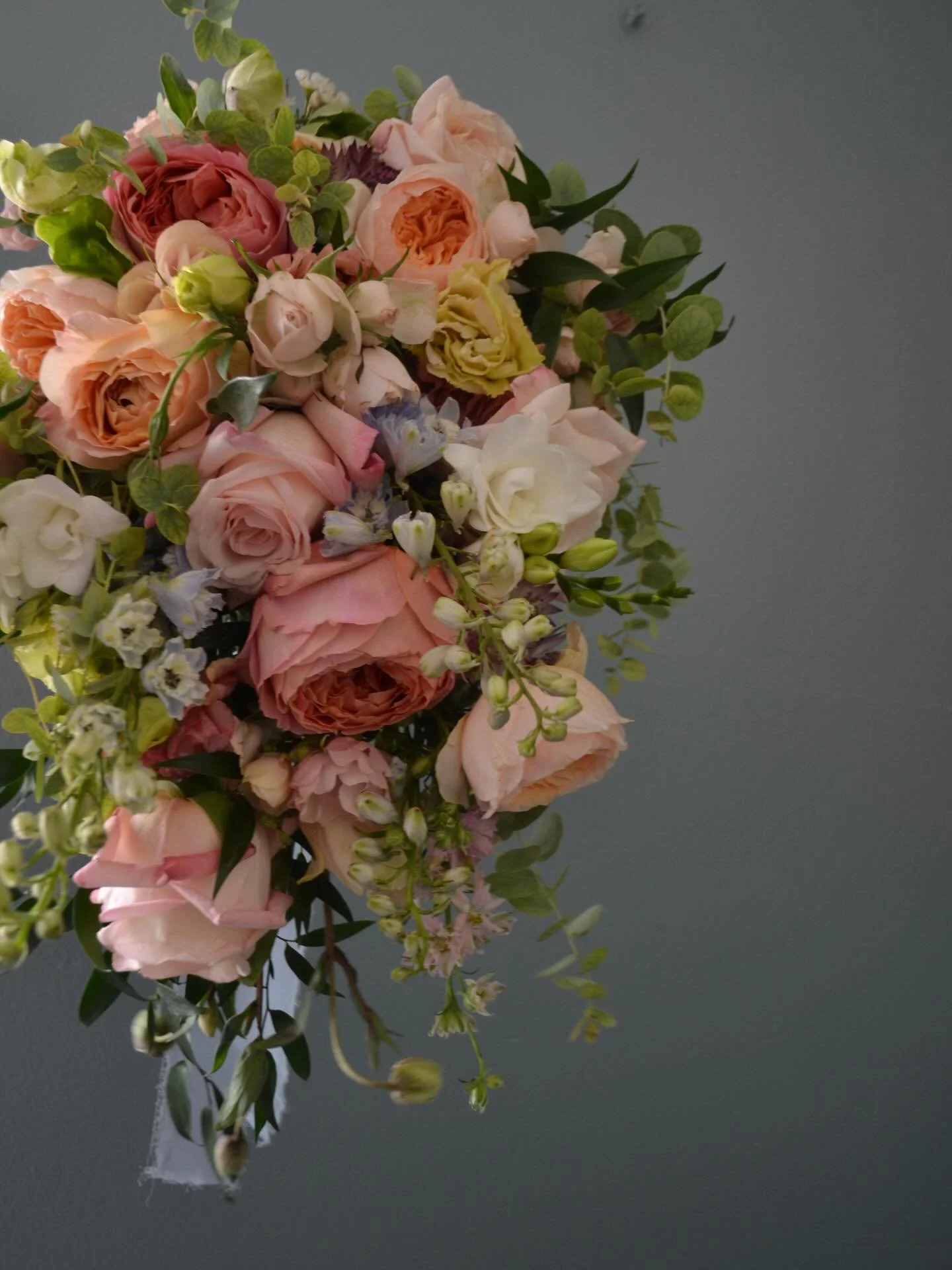 This may be a spring inspired bouquet but it&rsquo;s a fall wedding! Who says you can&rsquo;t do pastels and pinks in autumn? It&rsquo;s your wedding!