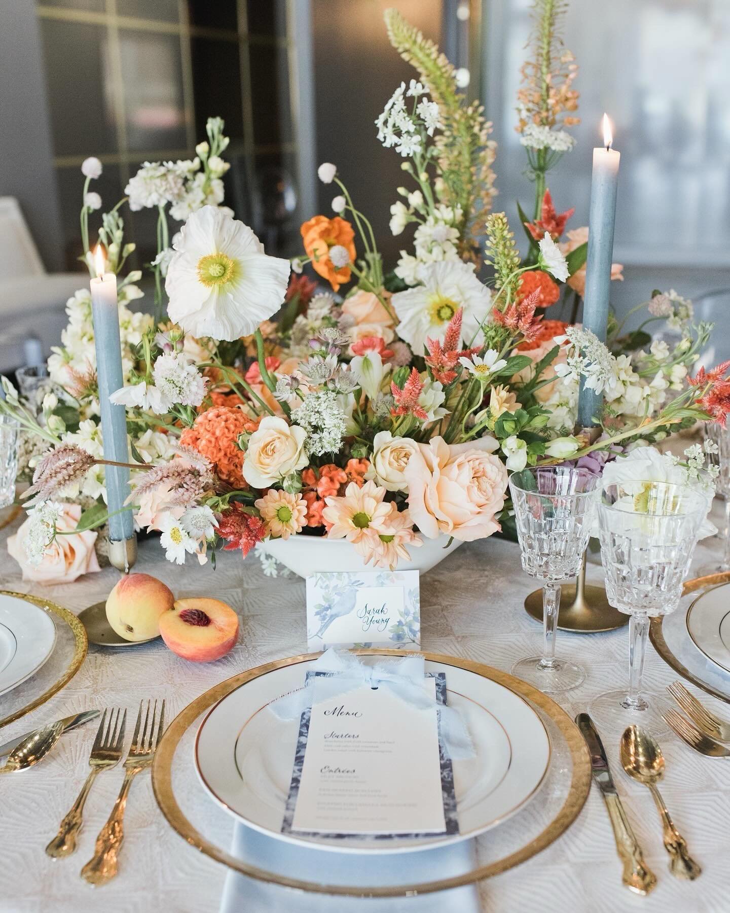 There are so many ways to personalize your wedding. Your wedding should feel like YOU! 

Your favorite color is peach? Pick peach, who cares if it&rsquo;s in season? 
You love estate sale shopping? Use vintage glassware! 
You and your betrothed met a