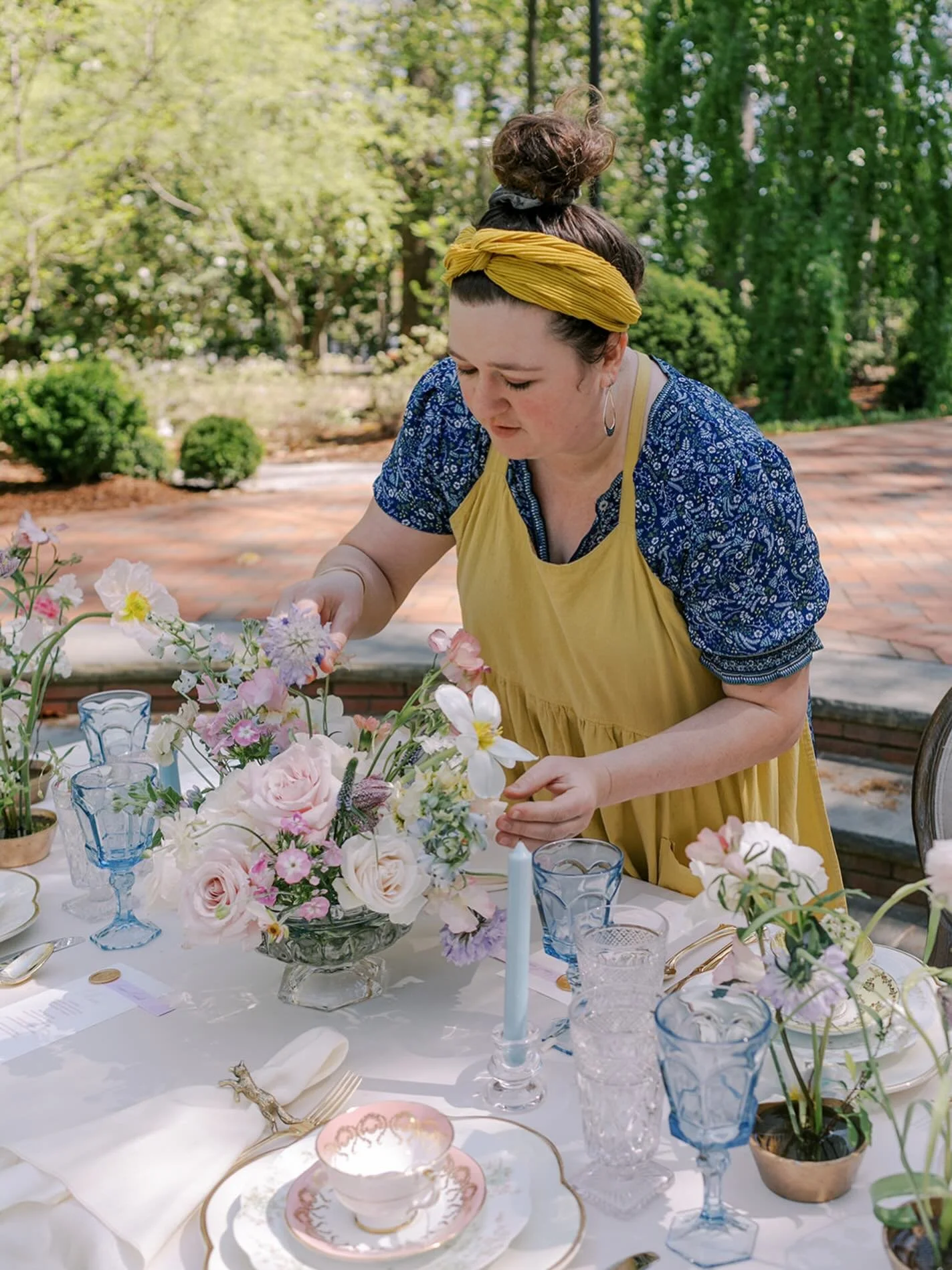 Just me tinkering with your flowers, making sure I didn&rsquo;t  leave a trail of my hair behind&hellip;