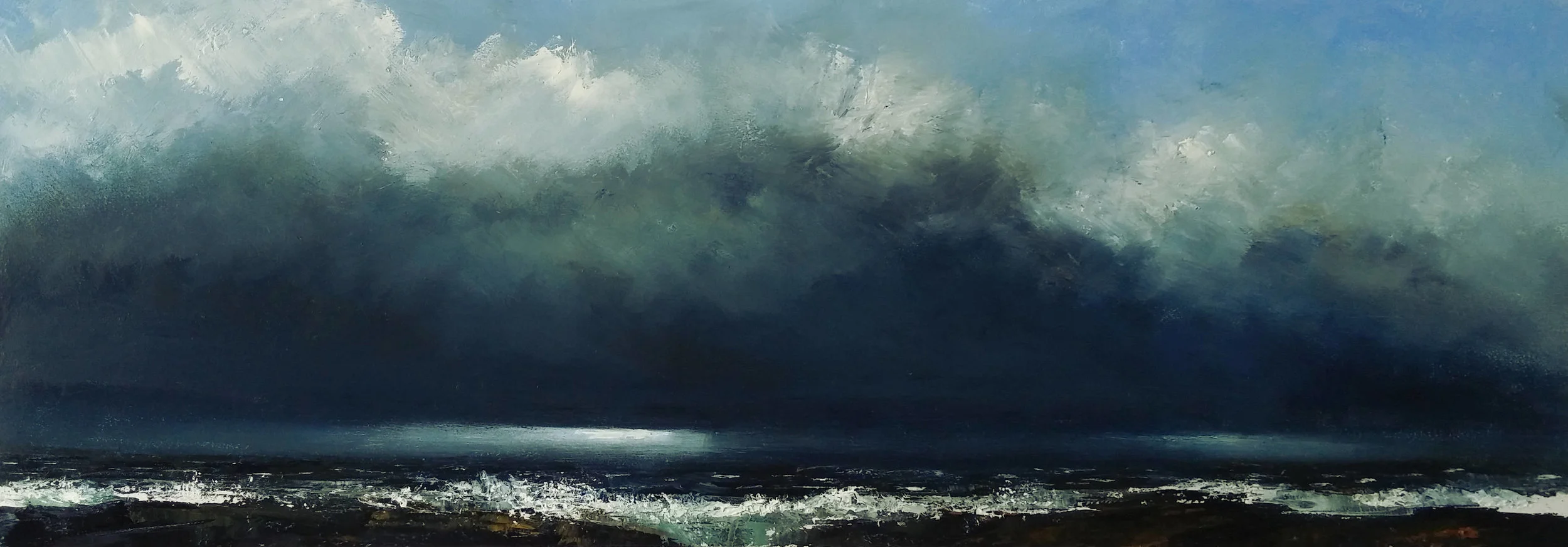 ‘Release’, oil on board, framed, 60 x 21cm, £595