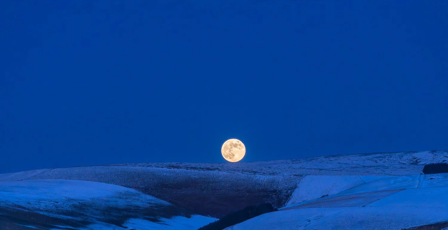 The 'Wolf Moon' over Radnor Forest, January 2026