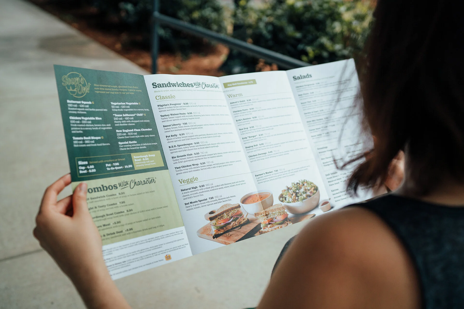 Erik's DeliCafe Printed Menu Design