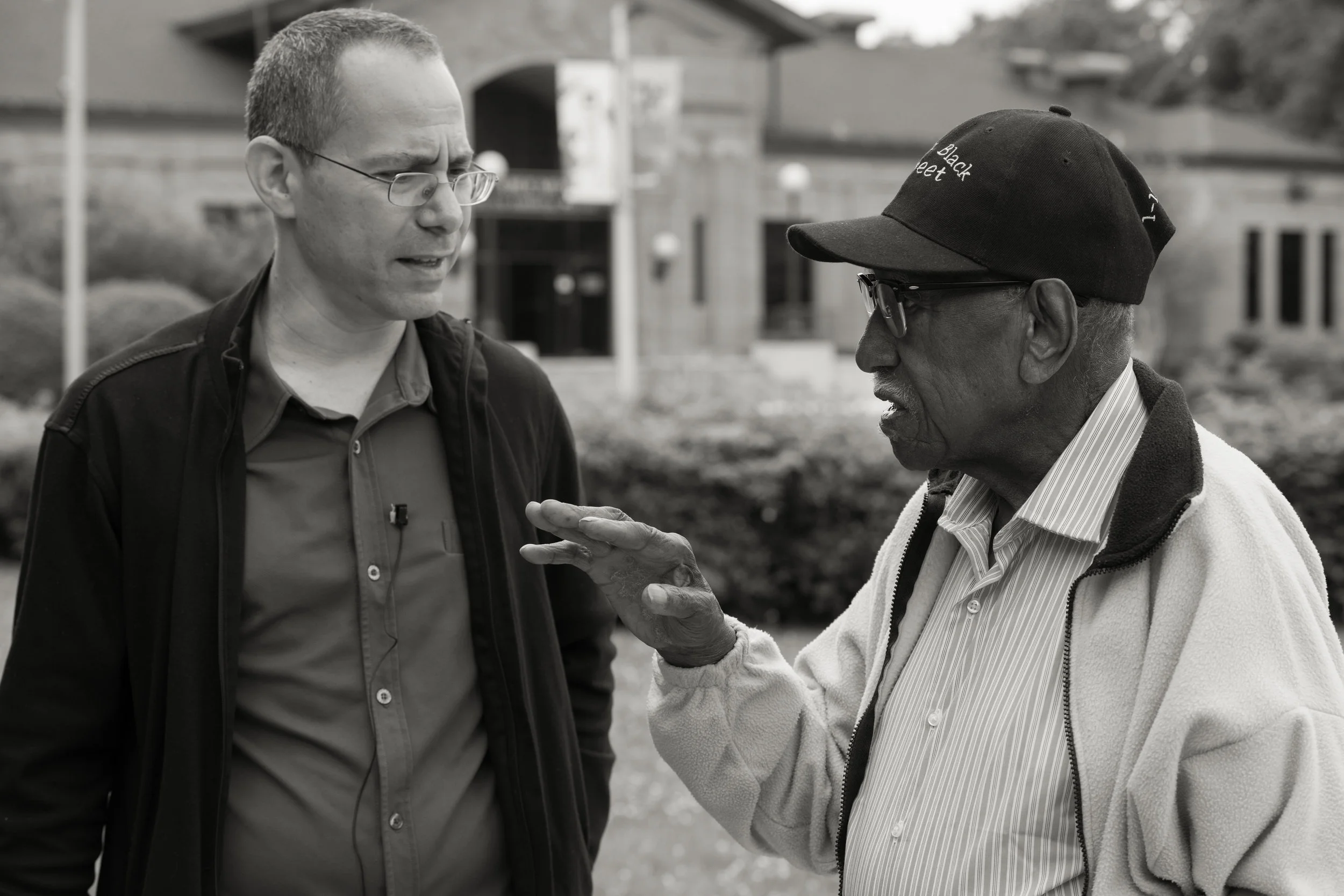 Jubilee Showcase documentary interview shoot with Timuel Black