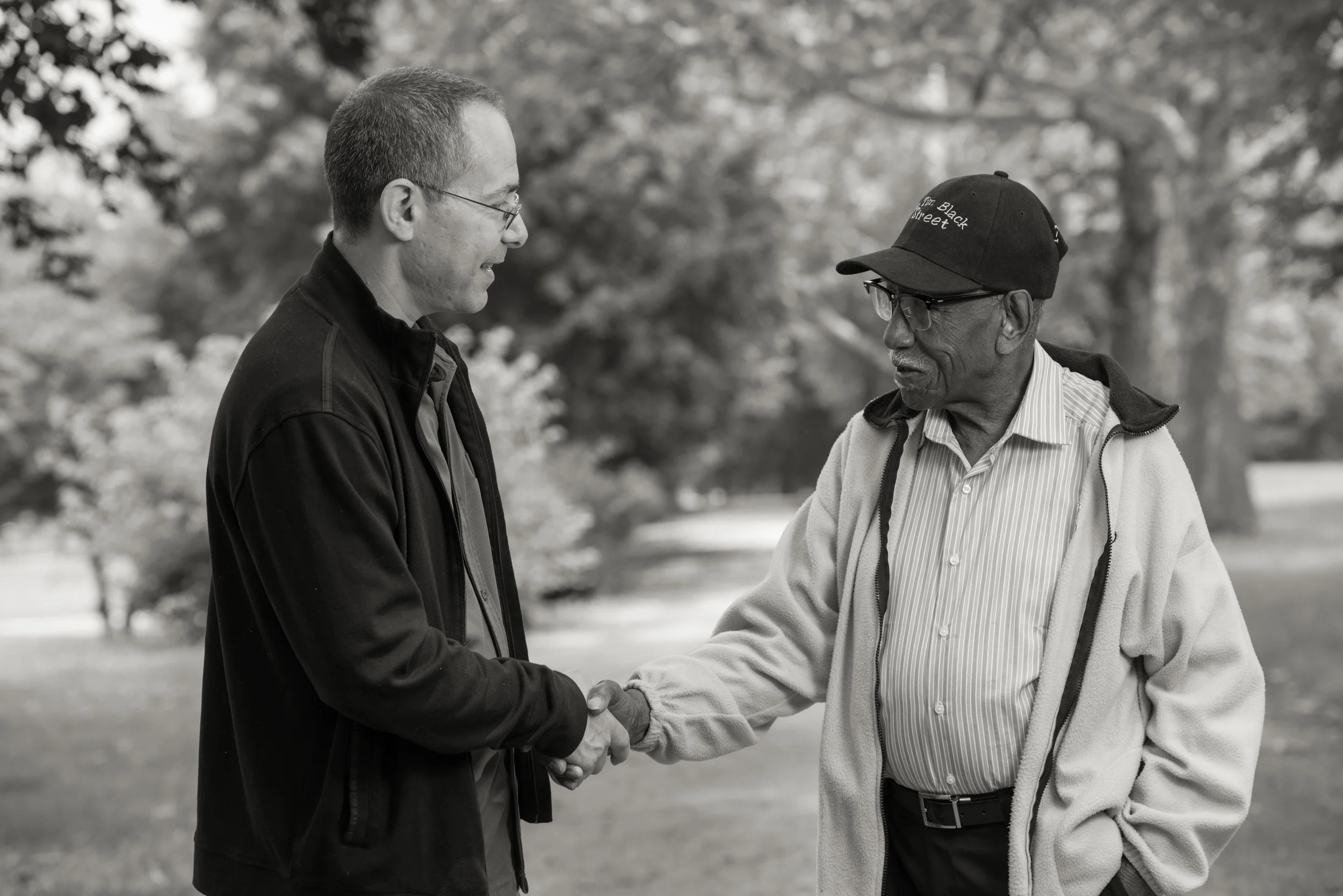 Jubilee Showcase documentary interview shoot with Timuel Black