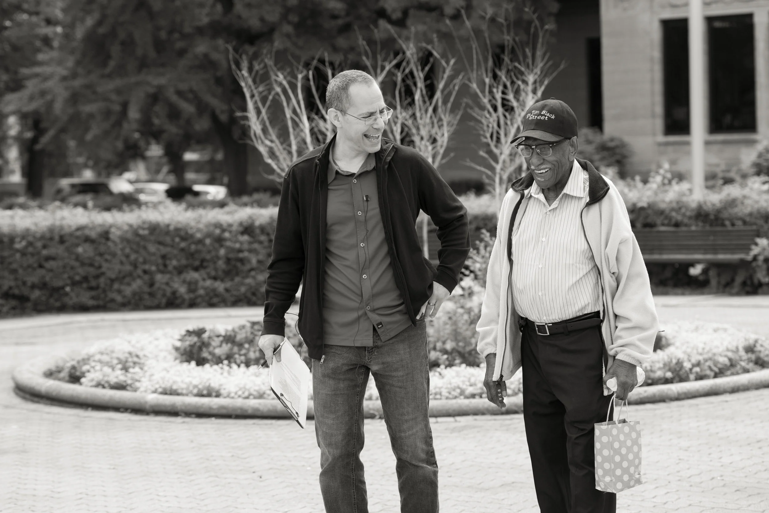 Jubilee Showcase documentary interview shoot with Timuel Black