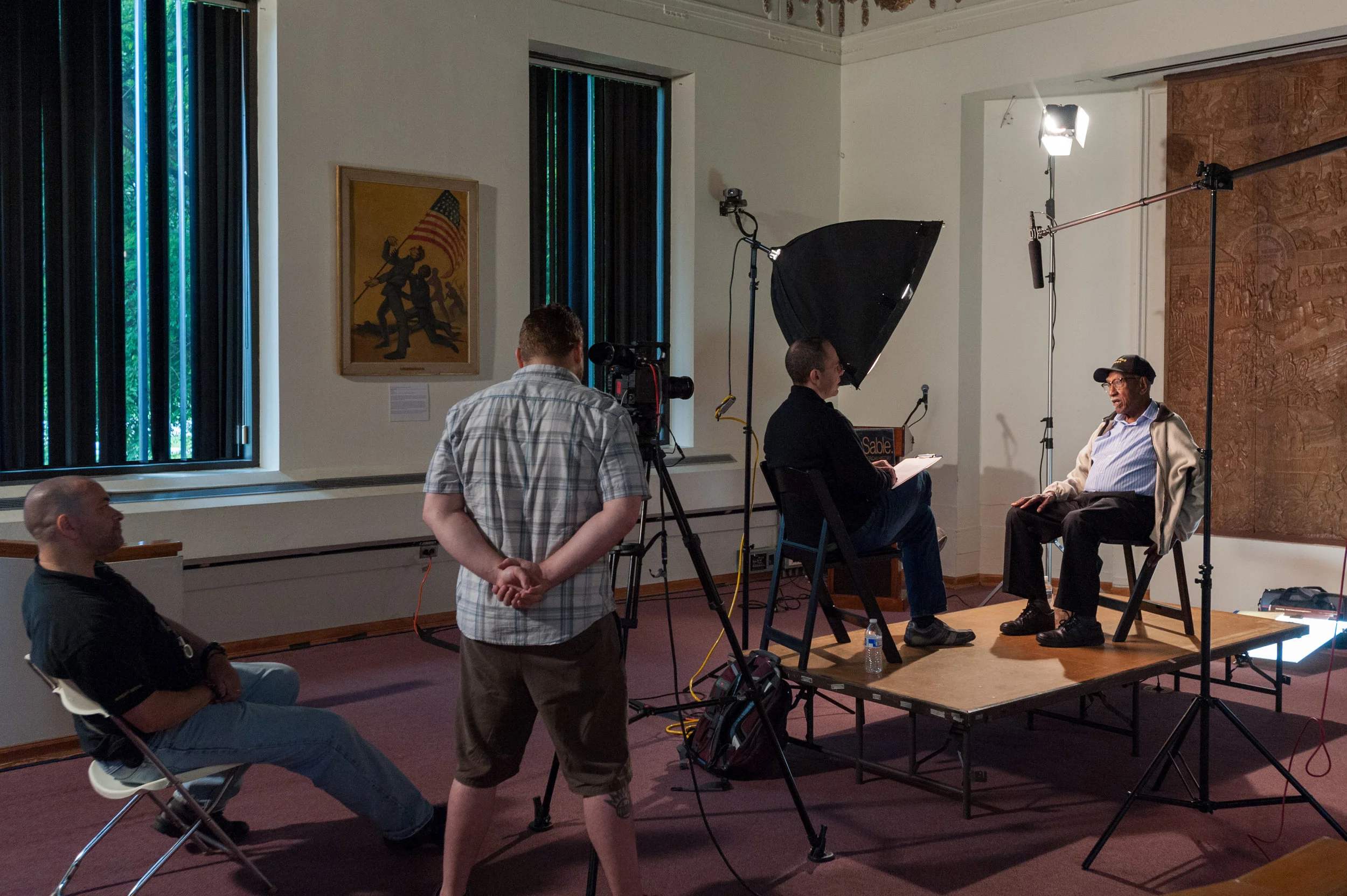  Steve Ordower interviews historian / Professor Emeritus Timuel Black. 