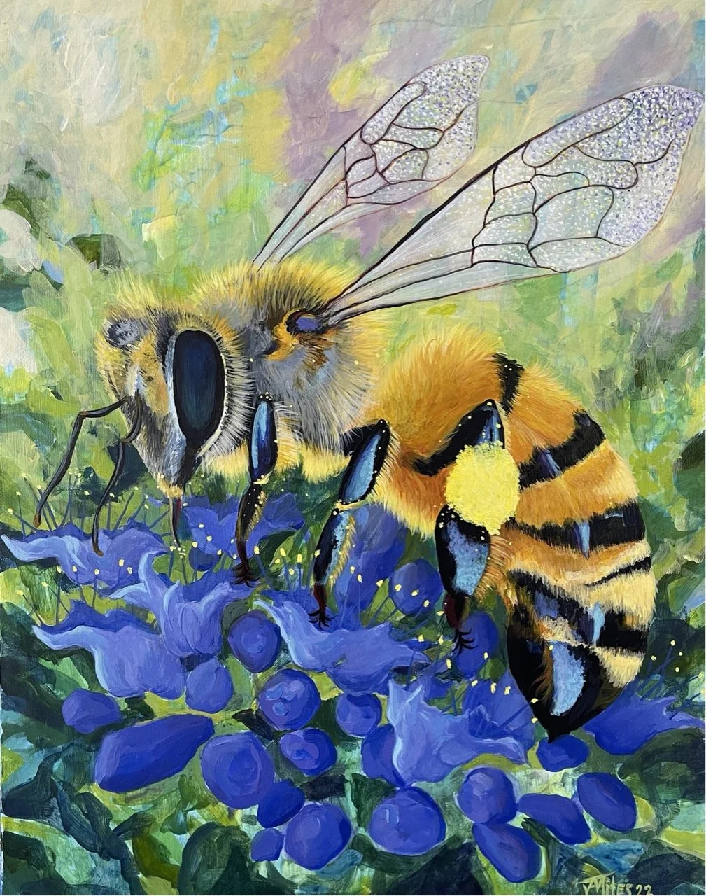 You Need Me, Bee #19 Print 14x11
