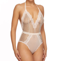 Crème De La Crème Halter Bodysuit