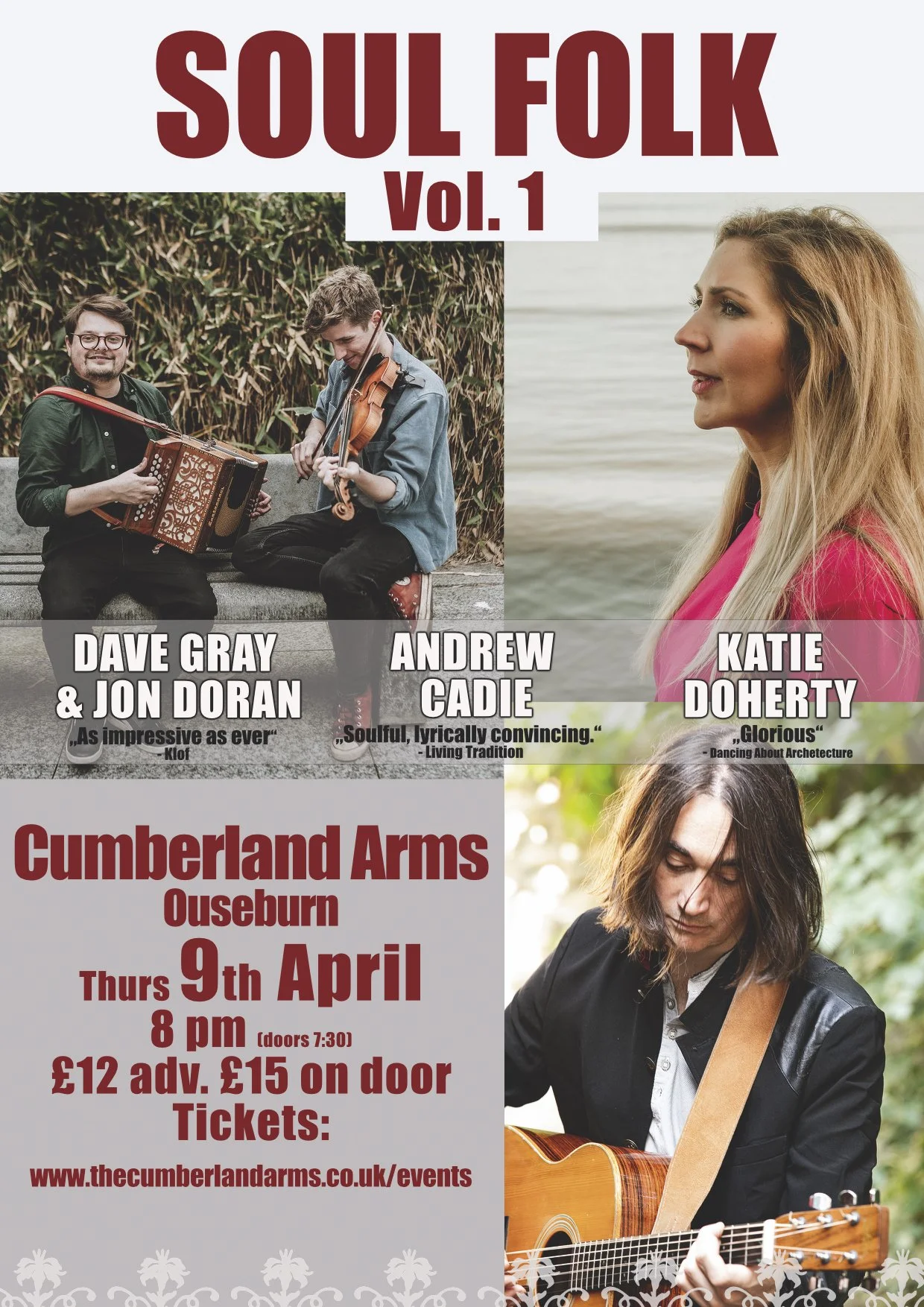 Soul Folk Vol. 1 featuring Andrew Cadie, Katie Doherty, Dave Gray and Jon Doran