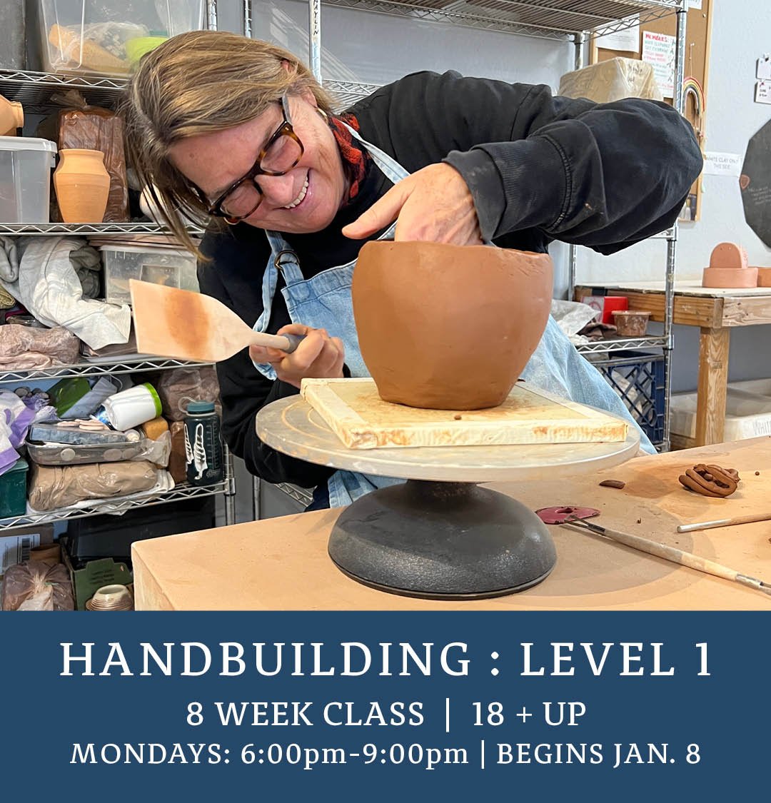 Pottery Handbuilding Class: Clay Bowl