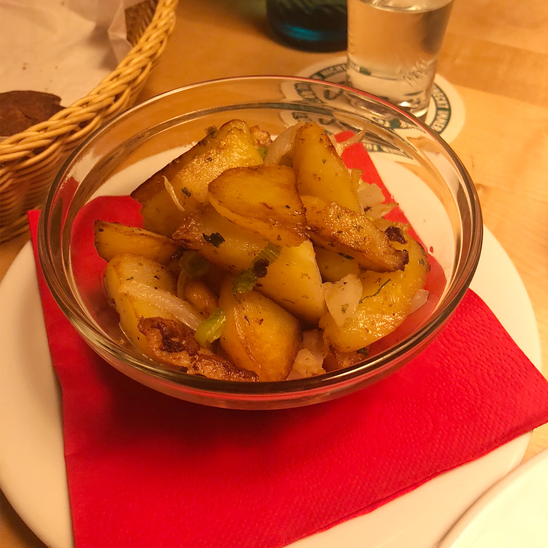 The most delicious potato salad I have ever tasted.