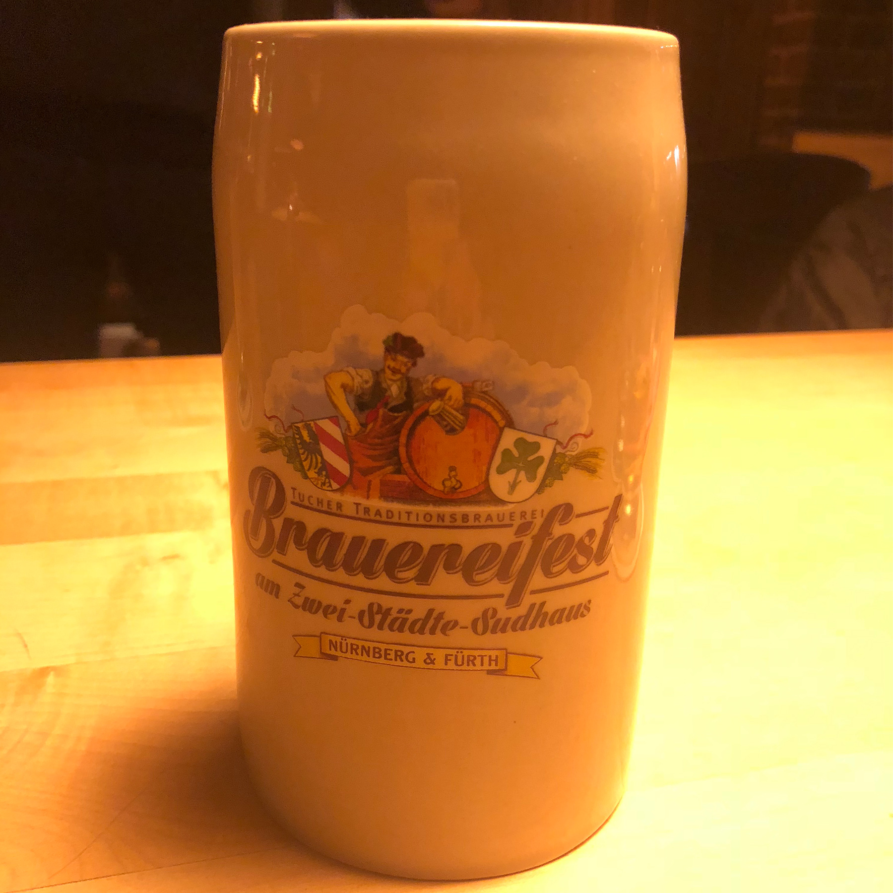 1 of 2 adorable steins gifted to us :)