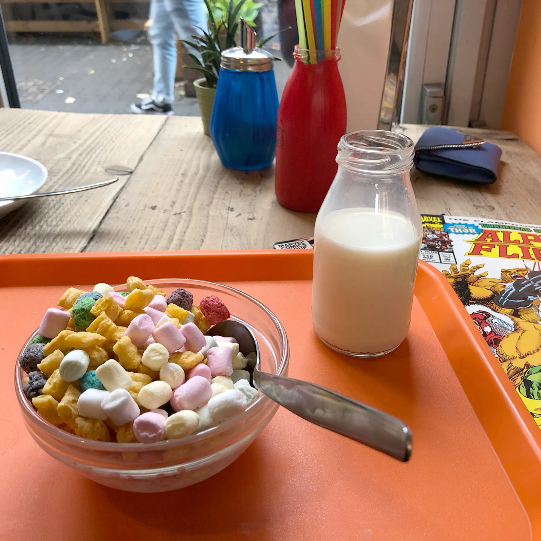 Comics and cereal, a classic combination