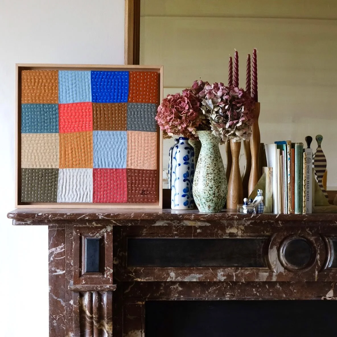 A fave from last year. Just colours and stitching. Simple but effective.