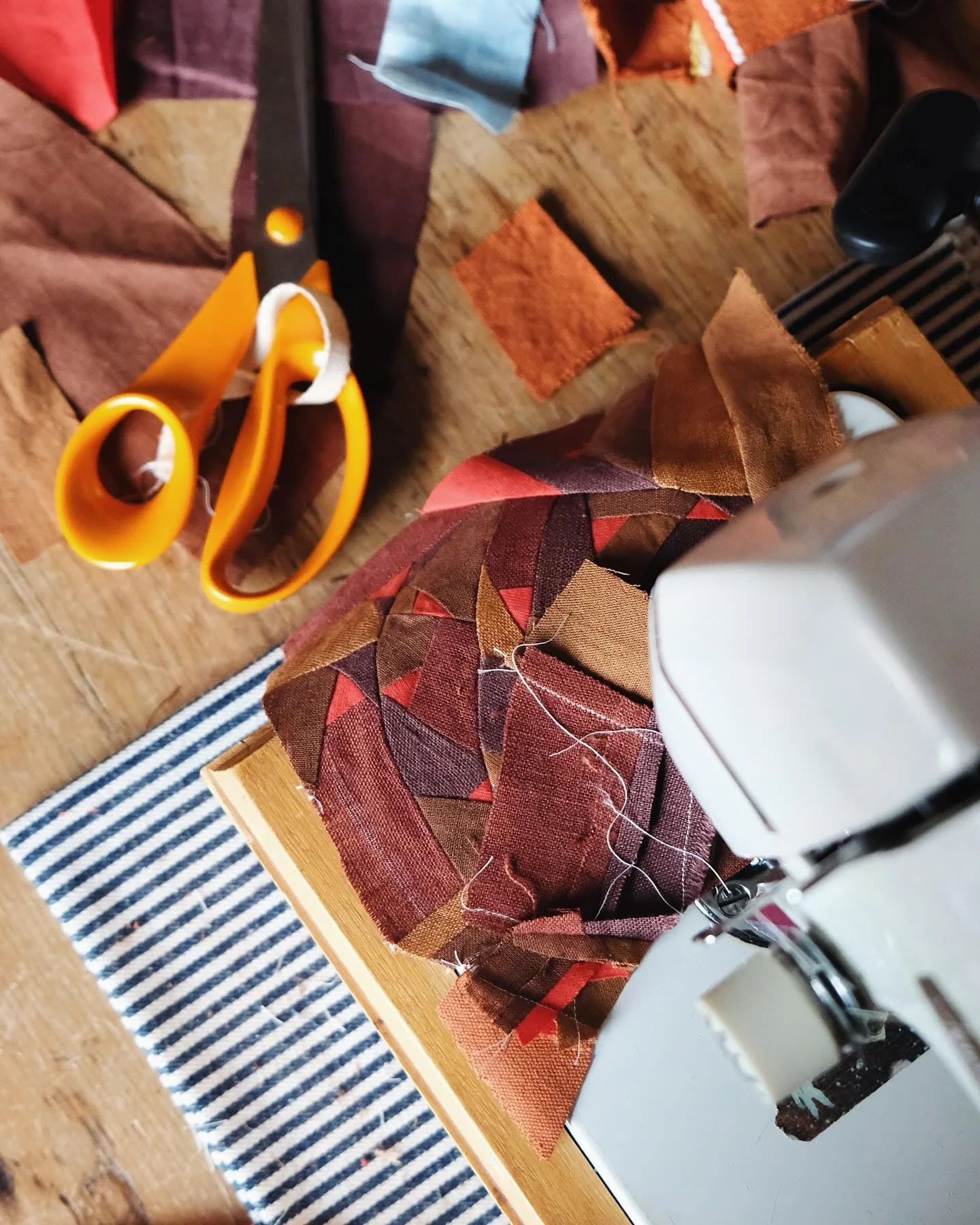 New things being made and getting ready for the shop. I&rsquo;m very excited about this collection of Trimmings and Offcuts works. I&rsquo;ve been trying a few new techniques which is always fun. They all just need stitching and mounting now that I&r