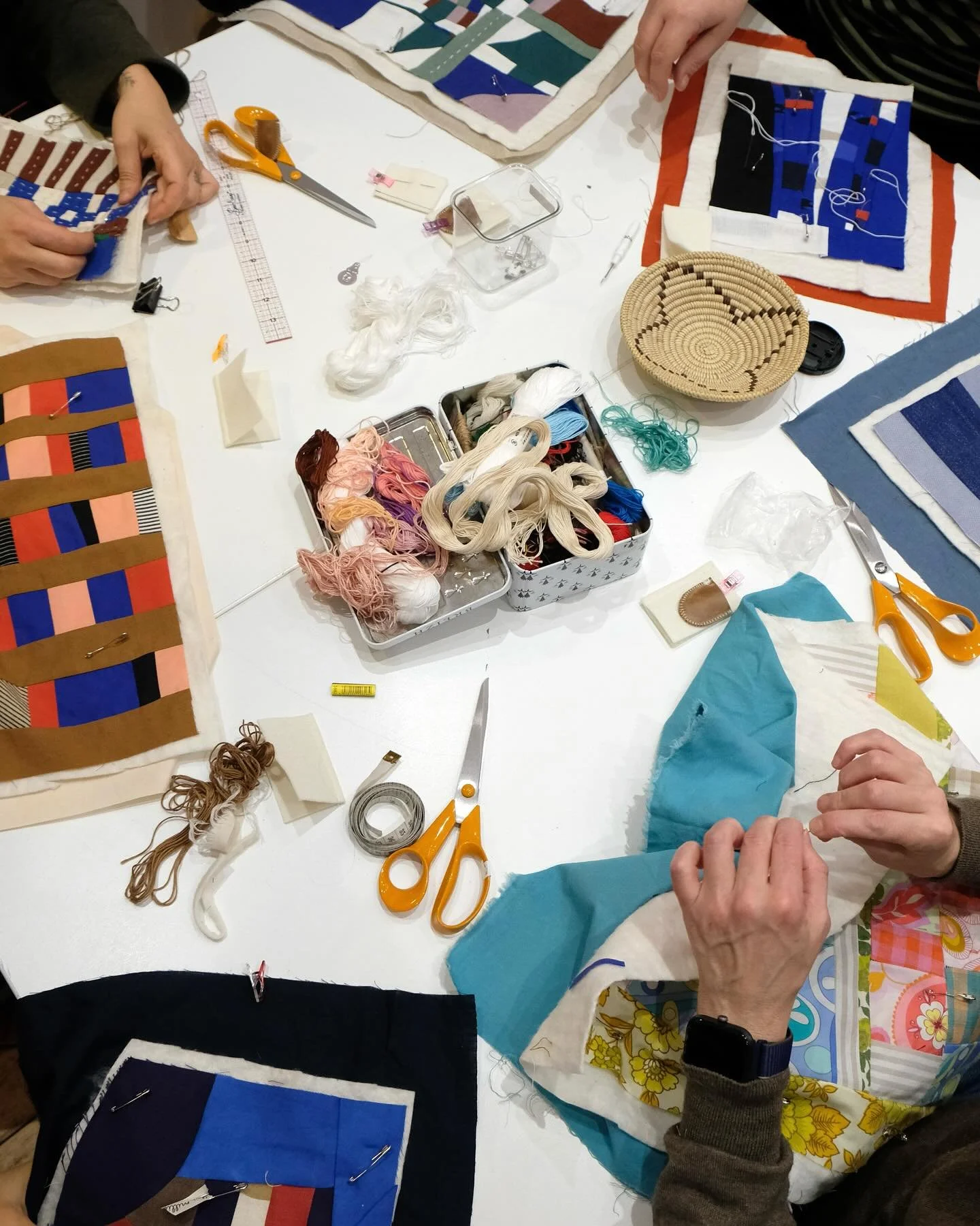 Another beautiful workshop on Sunday @gatherandstitchlondon with another group of lovely folks. Everyone made such fantastic things. Workshops like this really do seem to tap into people&rsquo;s creativity in a different way than they may be used to 