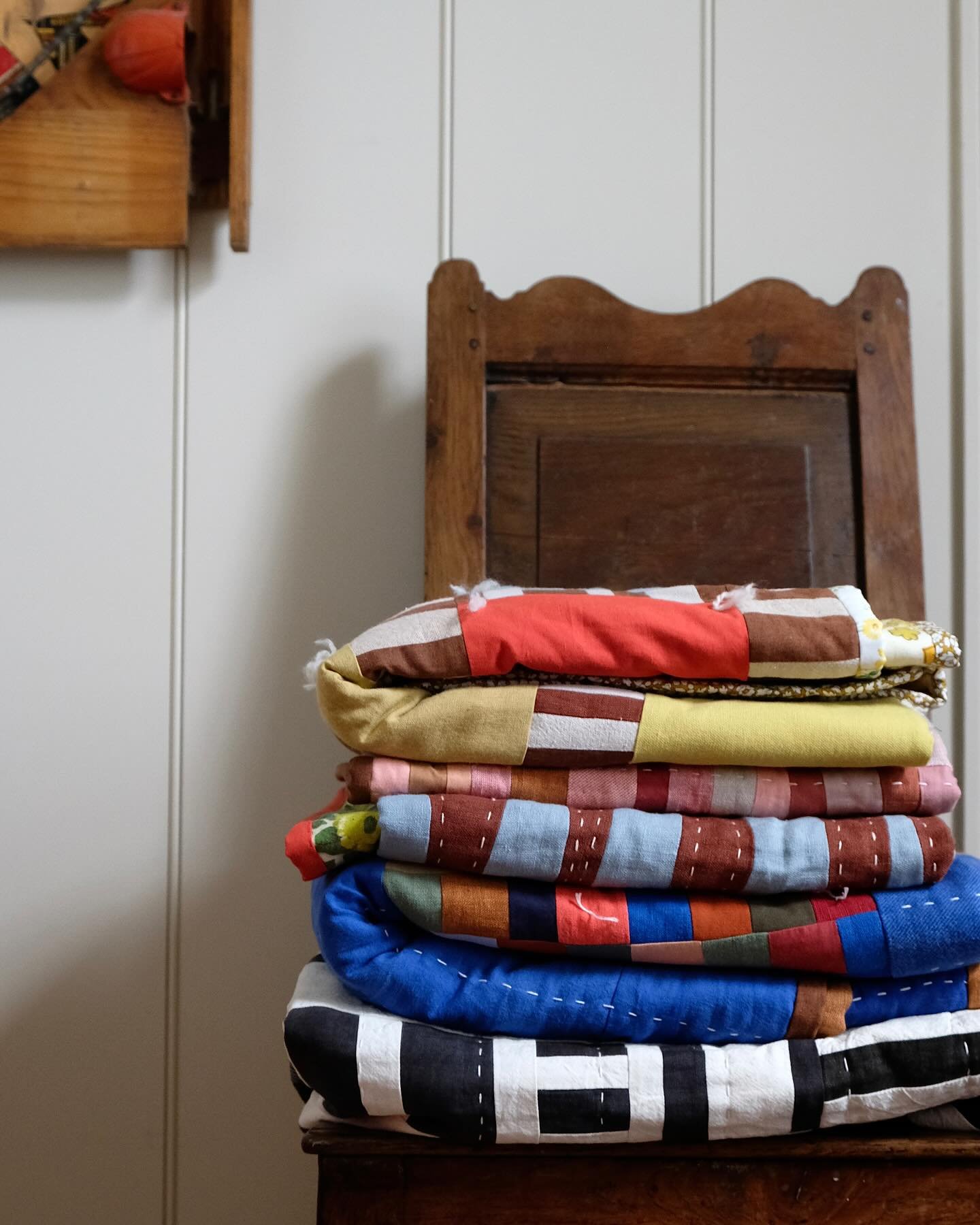 A lovely pile of quilts for new things coming soon!