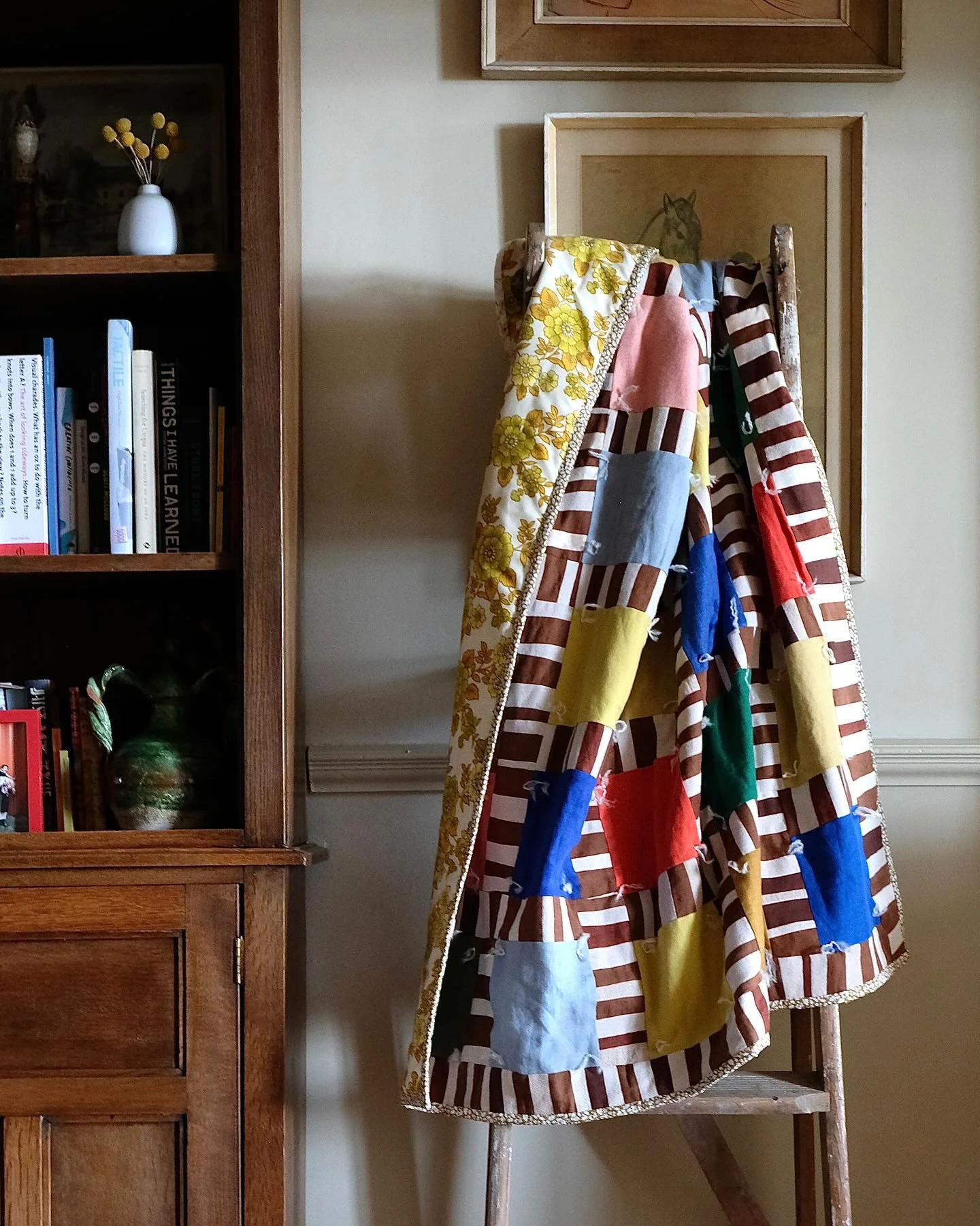 One of the projects from my upcoming book, Free-form Quilts and Patchwork. The book encompasses a section on experimentation to get you going on ways to play around with fabric and try what works for you and what doesn&rsquo;t, as well as general tec