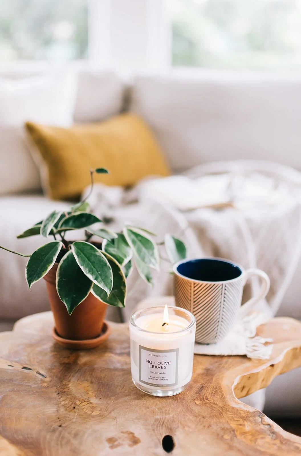 Glass Candle - $28