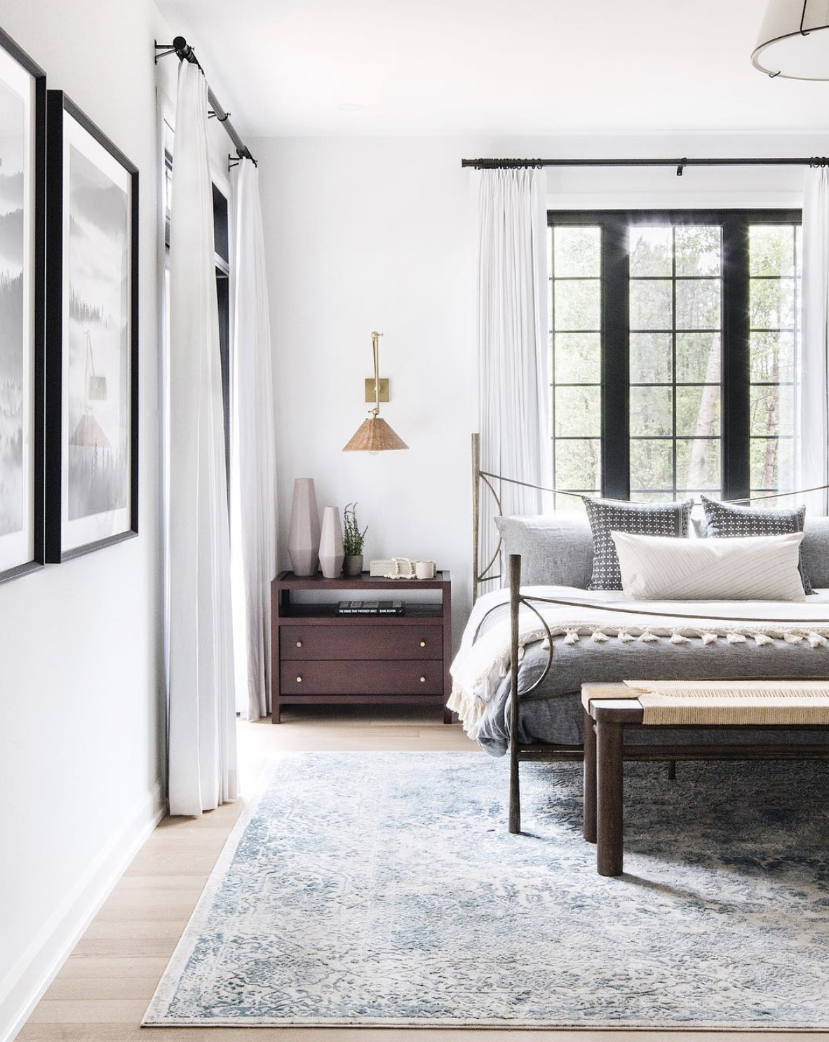 The Cirque Amalfi Rug in size 8x10 Rug in the Carp Master Bedroom Project | Price: $899 CAD