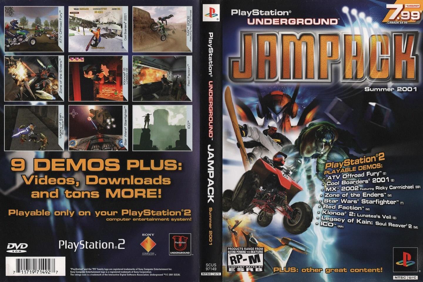 Jampack Summer 2001 (PS2) developed and published by Sony Computer Entertainment 

#playstationunderground #playstation2 #playstation2games #ps2 #ps2games #playstationcollection #playstationgamer #videogameboxart #gamecover #retrovideogames #gamecoll