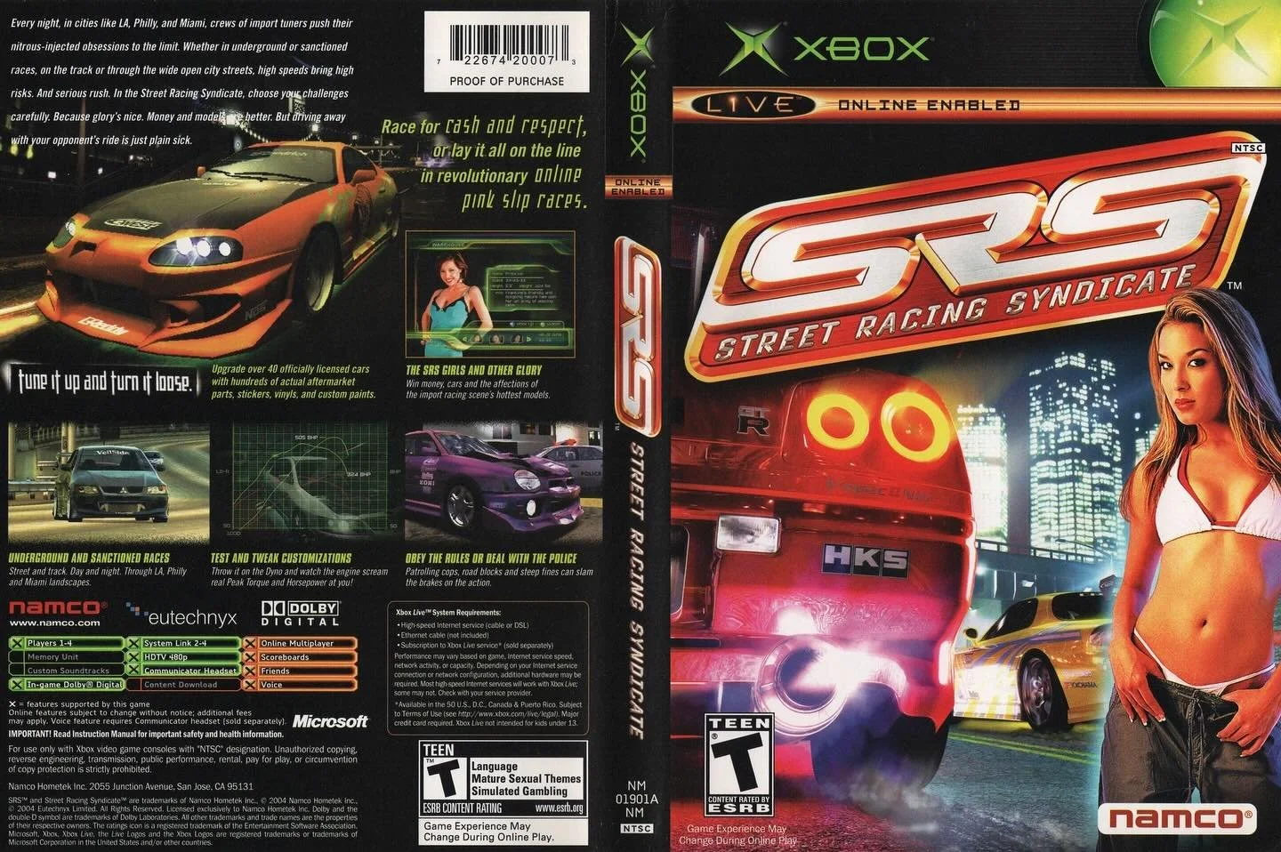 Street Racing Syndicate (Xbox) developed by Eutechnyx and published by Namco Hometek

#streetracingsyndicate #namco #originalxbox #xboxgames #xboxgaming #xboxgamer #xboxcollection #videogameboxart #gamecover #retrovideogames #gamecollector #videogame