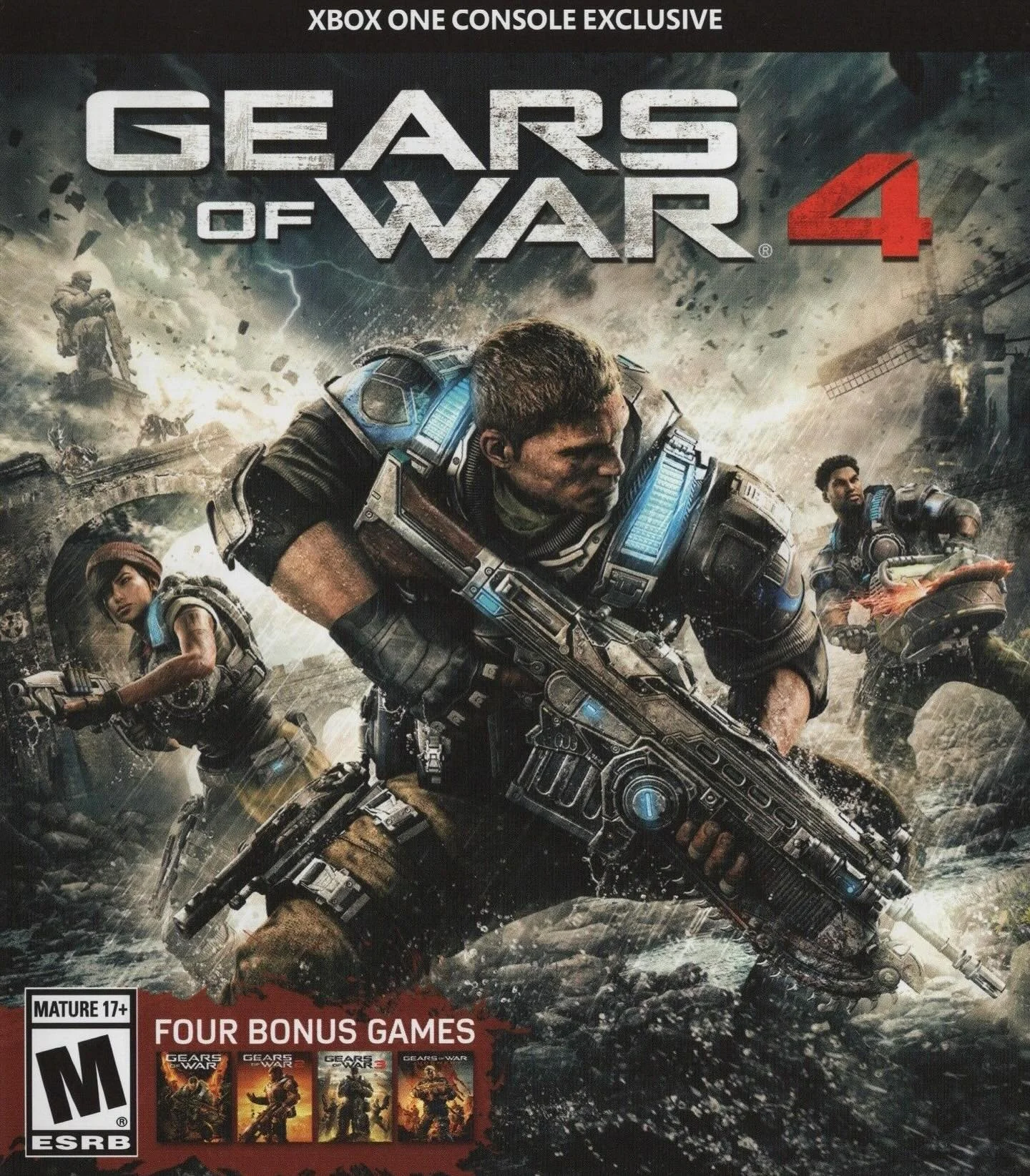 Gears of War 4 (Xbox One) developed by The Coalition and published by Microsoft Studios 

#gearsofwar4 #gearsofwar #thecoalition #microsoftstudios #xboxonegames #xboxonegamer #xboxonegaming #videogameboxart #gamecover #retrovideogames #gamecollector 