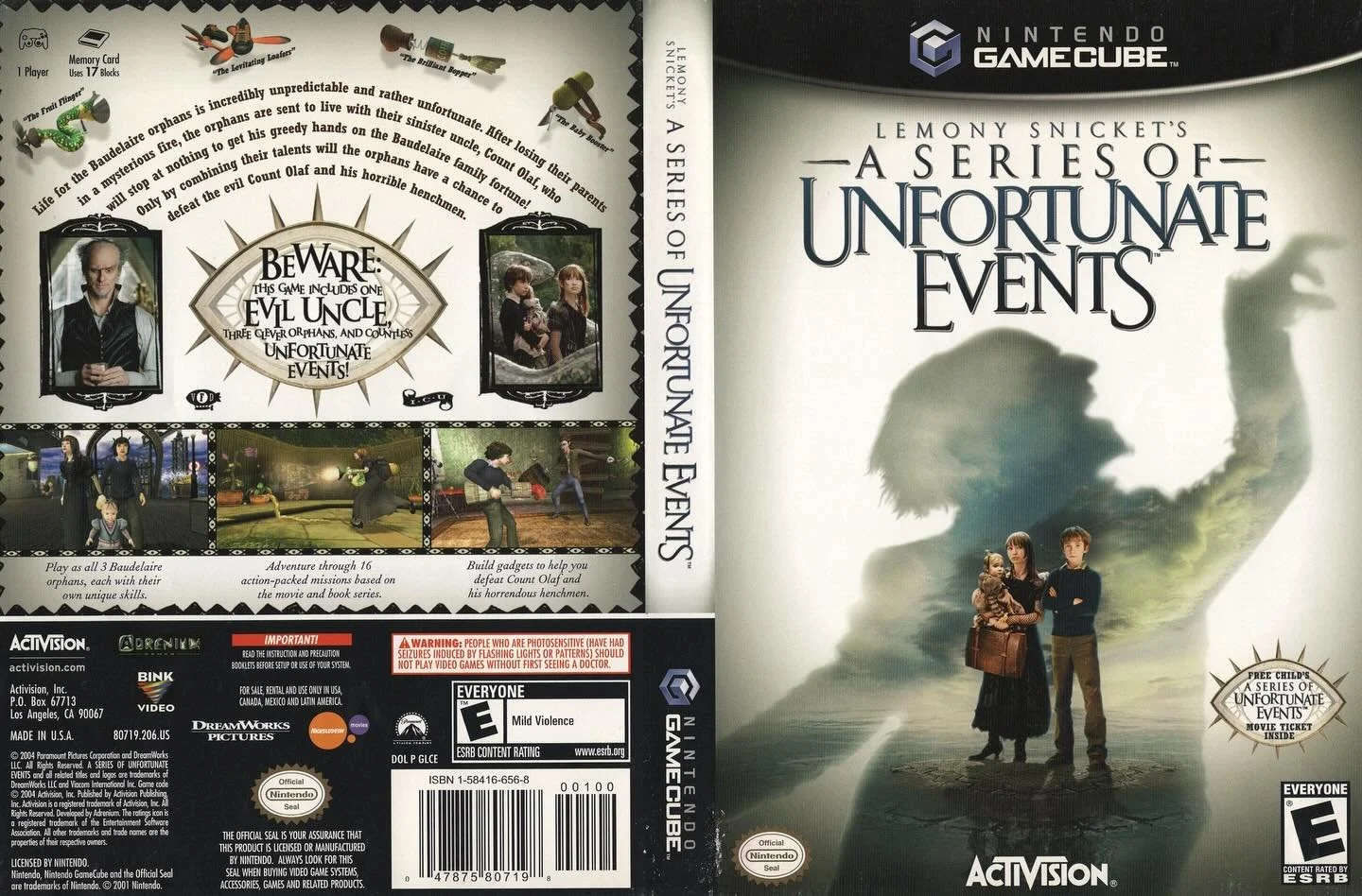 Lemony Snicket&rsquo;s A Series of Unfortunate Events (GameCube) developed by Adrenium Games and published by Activision 

#lemonysnicket #aseriesofunfortunateevents #activision #nintendogamecube #gamecubegames #nintendogamer #nintendogaming #videoga
