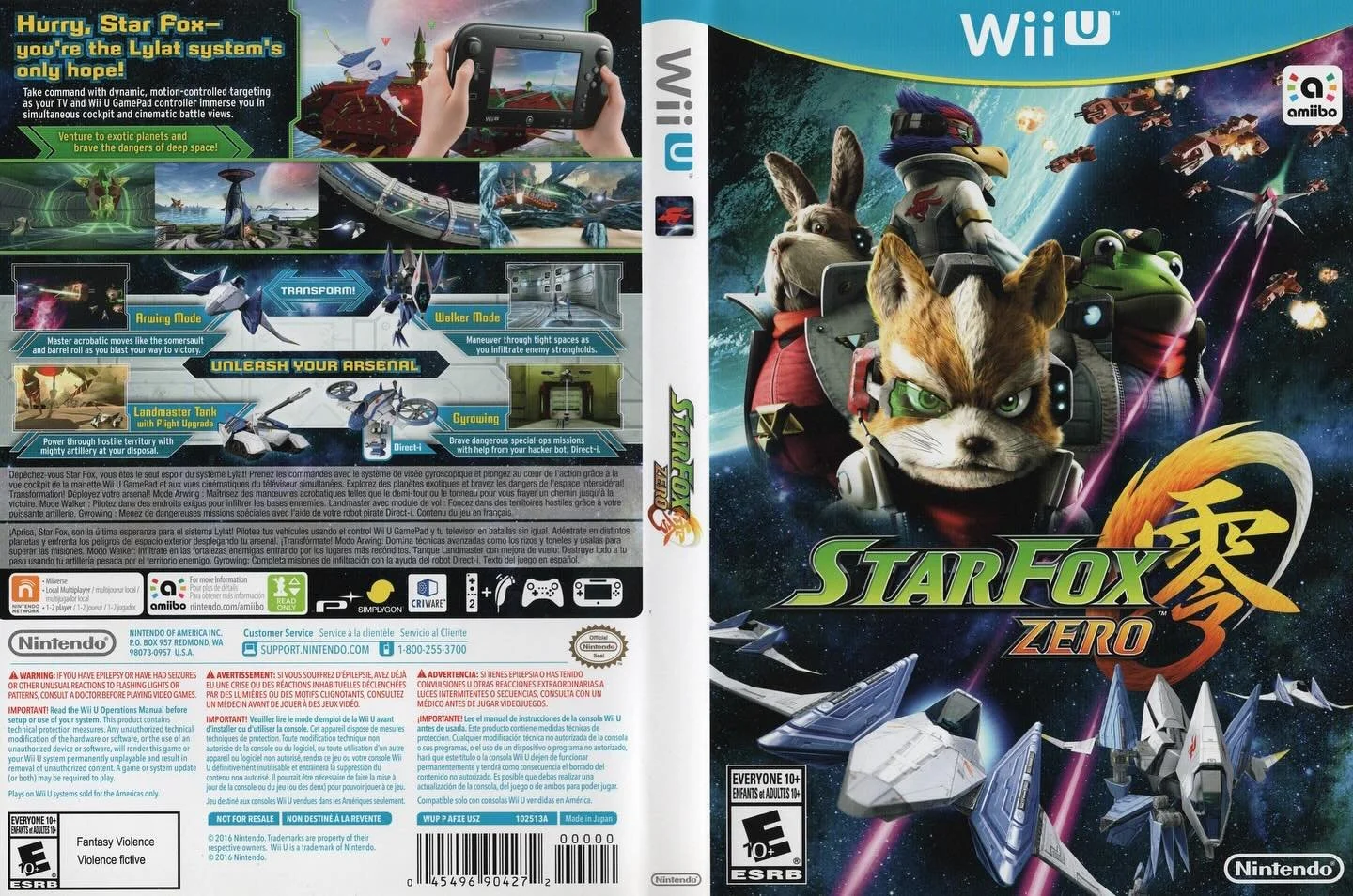 Star Fox Zero (Wii U) developed by Nintendo EPD &amp; PlatinumGames and published by Nintendo 

#starfox #starfoxzero #platinumgames #wiiugames #nintendowiiu #wiiu #nintendogames #videogameboxart #gamecover #retrovideogames #gamecollector #videogamec