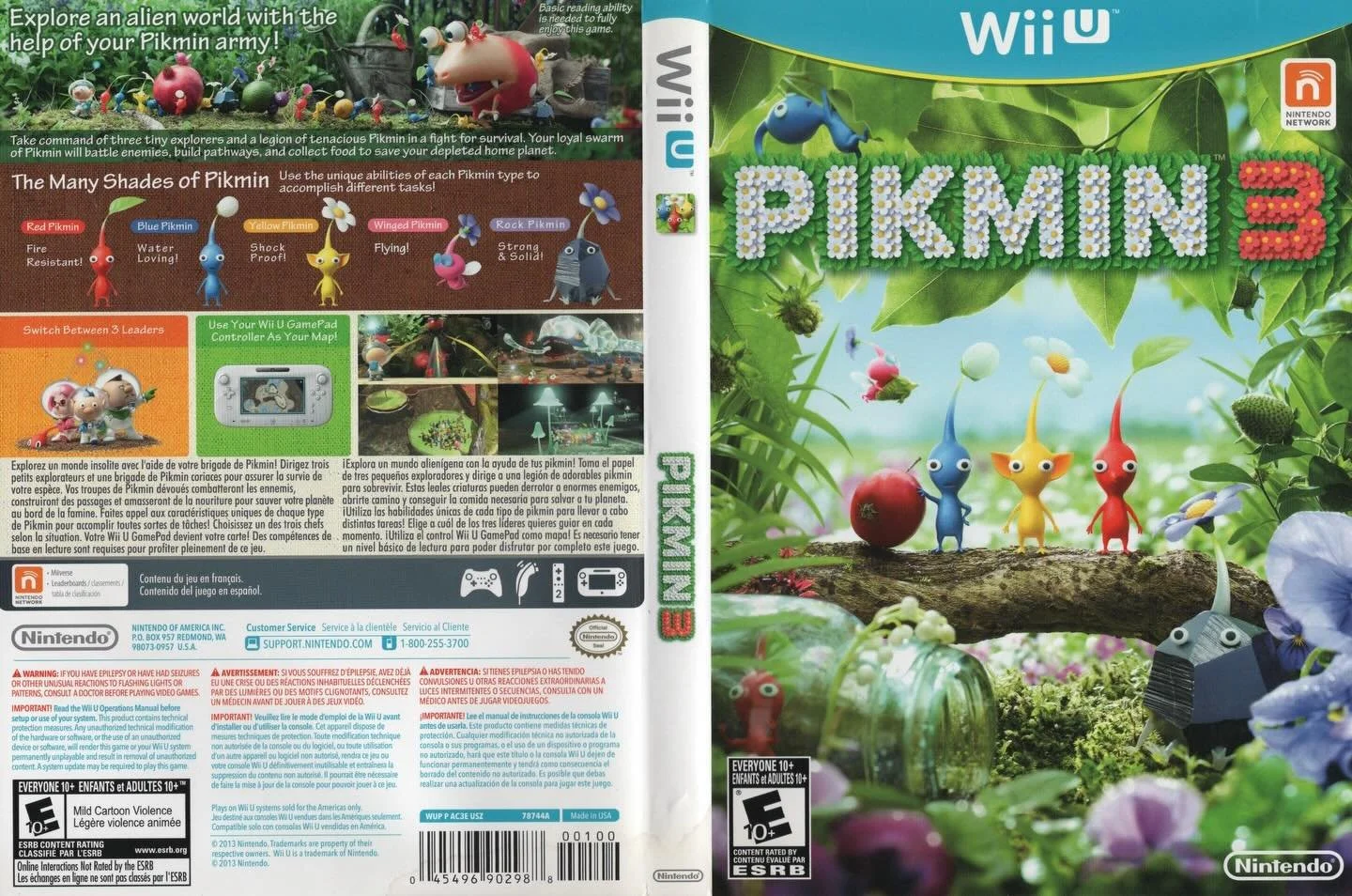 Pikmin 3 (Wii U) developed by Nintendo EAD and published by Nintendo 

#pikmin3 #pikmin #wiiugames #nintendogames #nintendogamer #nintendocollection #nintendowiiu #videogameboxart #gamecover #retrovideogames #gamecollector #videogamecollection