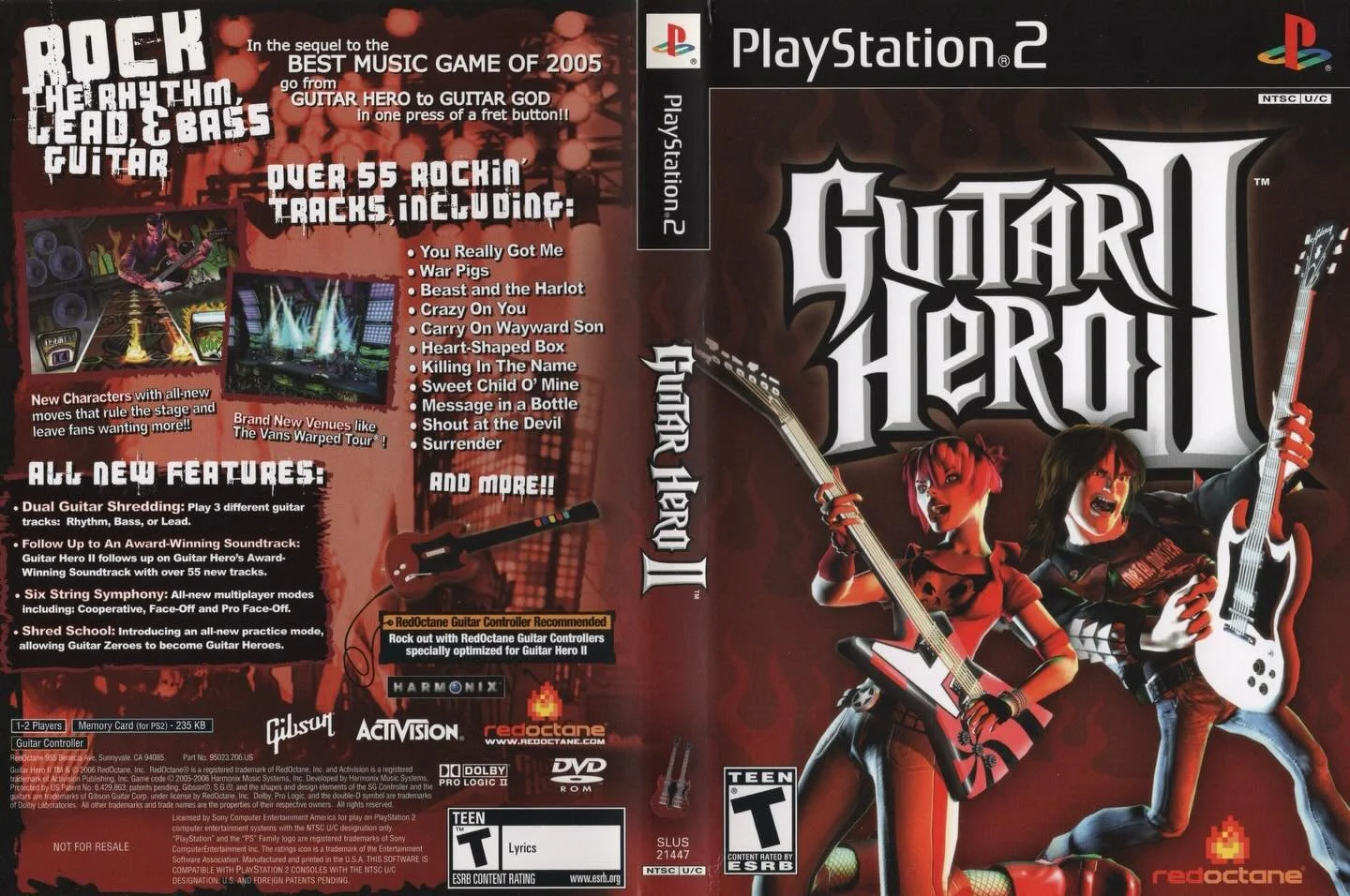 Guitar Hero II (PS2) developed by Harmonix and published by RedOctane 

#guitarhero #guitarhero2 #harmonix #activisiongames #playstation2 #ps2games #playstationgamer #videogameboxart #gamecover #retrovideogames #gamecollector #videogamecollection