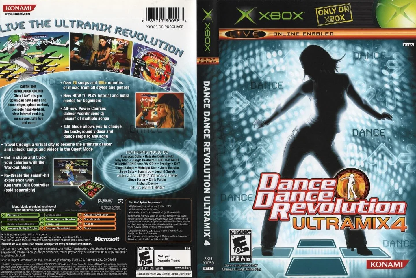 Dance Dance Revolution Ultramix 4 (Xbox) developed and published by Konami 

#dancedancerevolution #konamigames #originalxbox #xboxgames #xboxgamer #xboxgaming #xboxcommunity #videogameboxart #gamecover #retrovideogames #gamecollector #videogamecolle