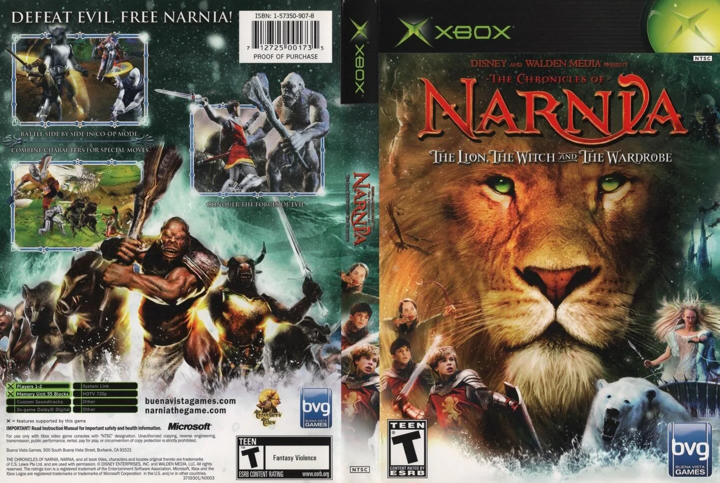 The Chronicles of Narnia: The Lion, The Witch and the Wardrobe (Xbox) developed by Traveller&rsquo;s Tales and published by Buena Vista Games

#chroniclesofnarnia #originalxbox #xboxgaming #xboxgamer #xboxcommunity #videogameboxart #gamecover #retrov