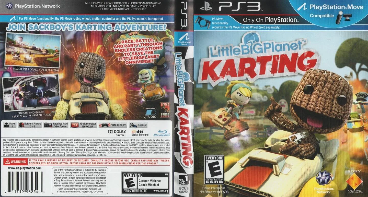 LittleBigPlanet Karting (PS3) developed by United Front Games &amp; San Diego Studio and published by Sony Computer Entertainment

#littlebigplanet #littlebigplanetkarting #playstation3 #playstation3games #ps3games #ps3gamer #ps3collection #videogame
