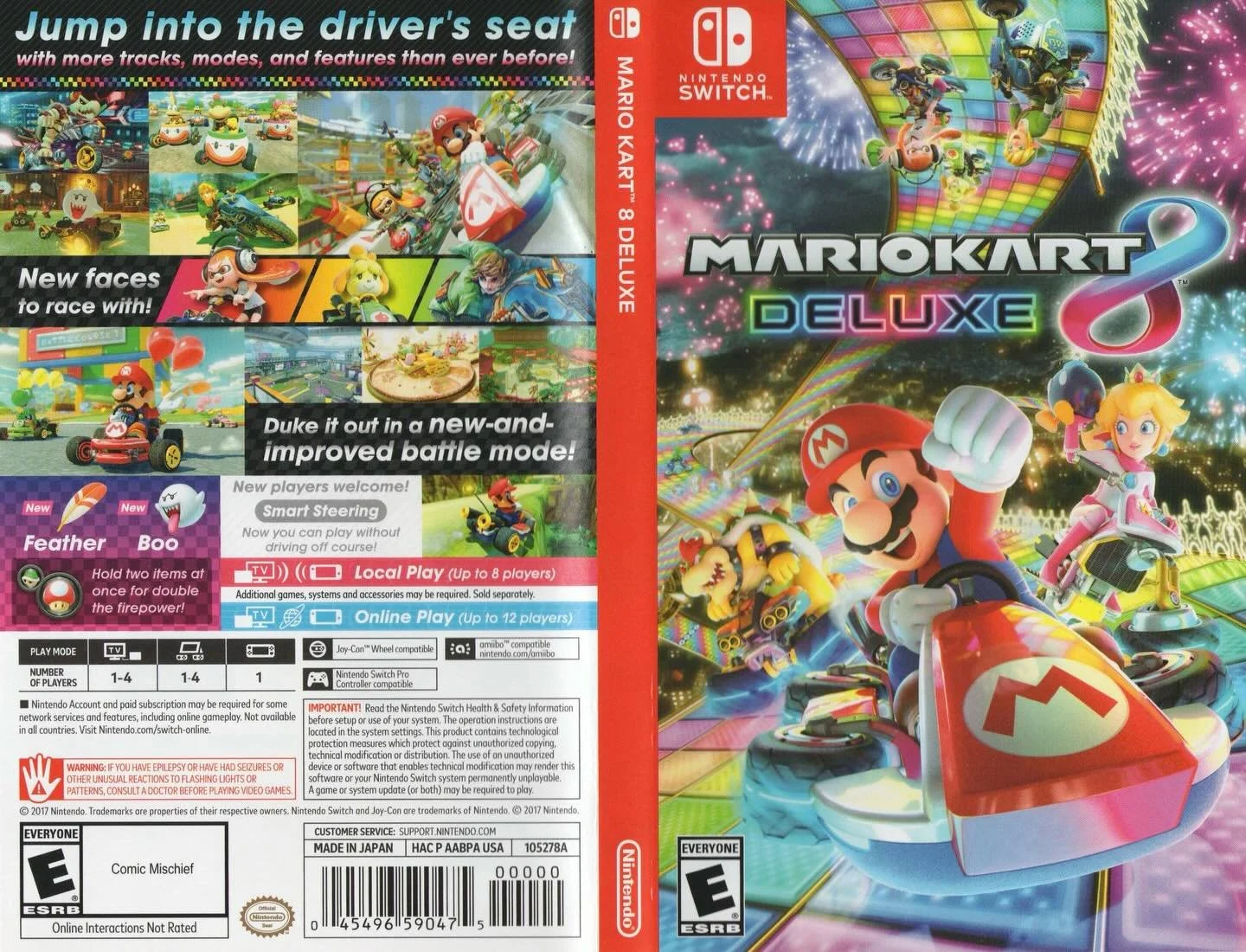 Mario Kart 8 Deluxe (Switch) developed by Nintendo EPD &amp; Bandai Namco Studios and published by Nintendo 

#mariokart8 #mariokart8deluxe #nintendoswitchgames #nintendoswitch #switchgames #nintendogamer #nintendogames #videogameboxart #gamecover #r