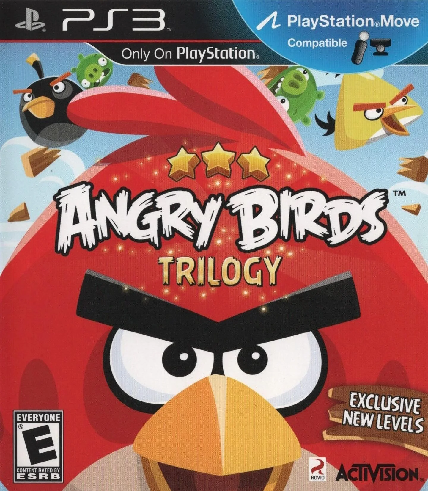 Angry Birds Trilogy (PS3) developed by Rovio Entertainment &amp; Housemarque and published by Activision 

#angrybirds #playstation3 #ps3games #gamecover #videogamecollection