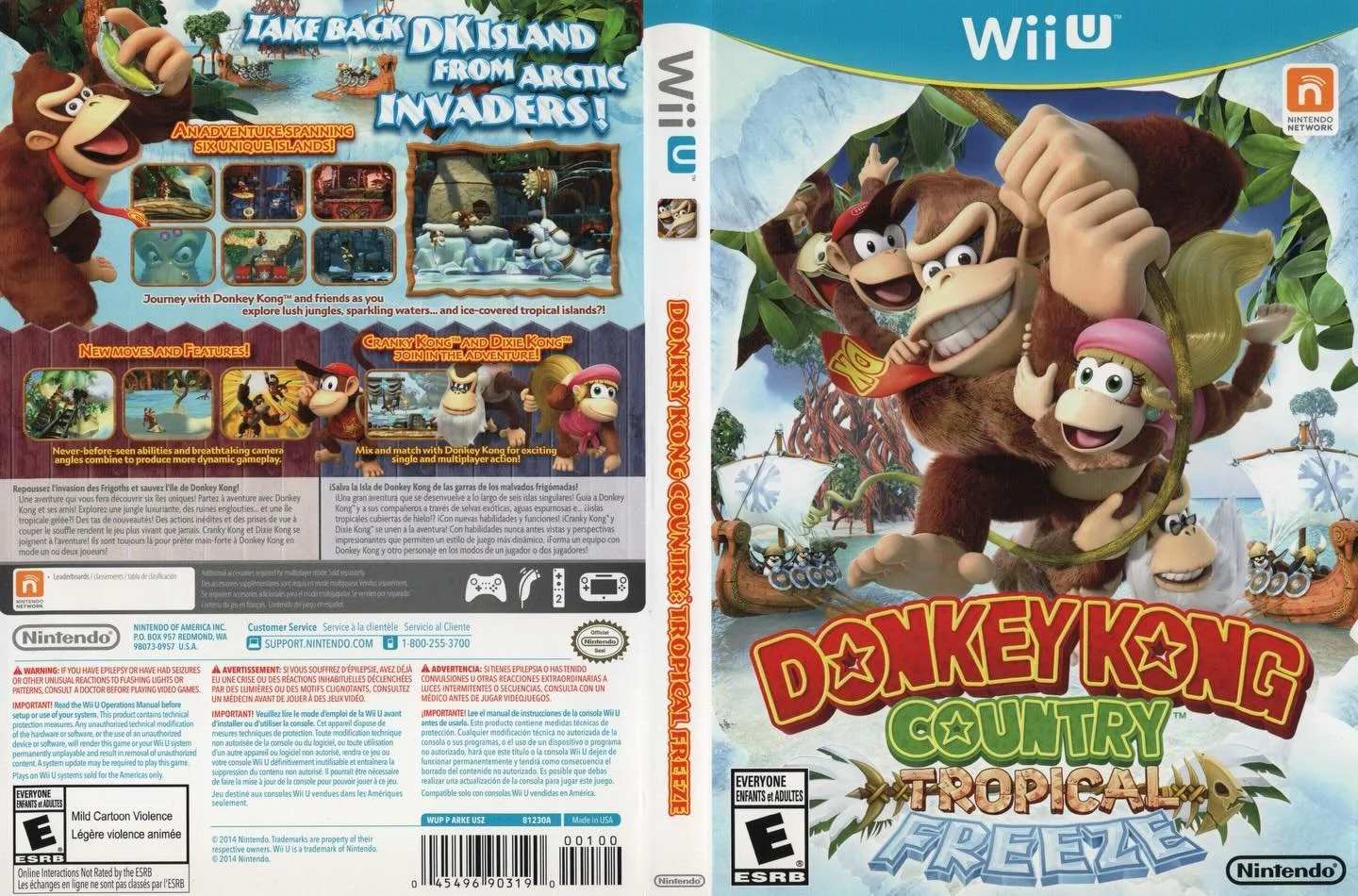 Donkey Kong Country: Tropical Freeze (Wii U) developed by Retro Studios and published by Nintendo 

#donkeykongcountry #nintendowiiu #nintendogames #gamecover #videogamecollection