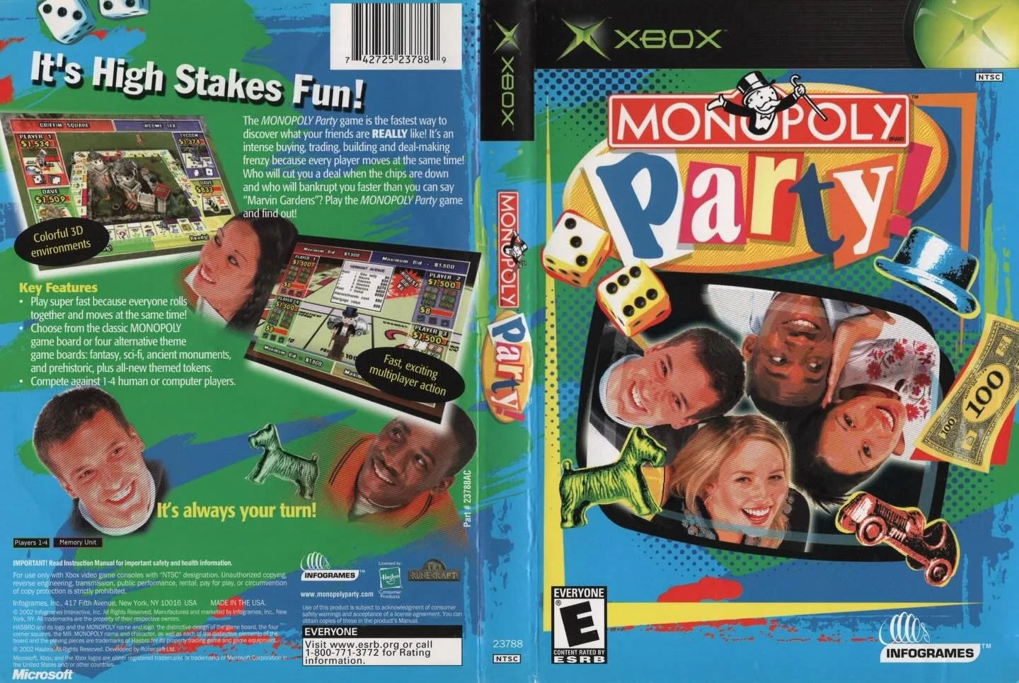 Monopoly Party (Xbox) developed by Runecraft and published by Infogrames

#monopolygame #originalxbox #xboxgamer #gamecover #videogamecollection