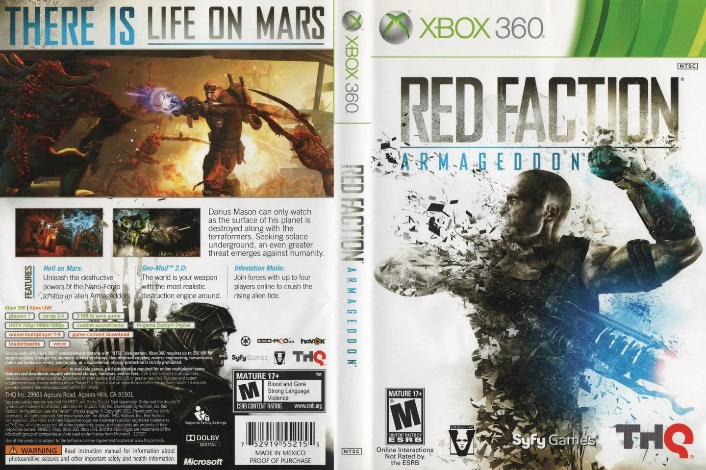 Red Faction: Armageddon (Xbox 360) developed by Volition and published by THQ

#redfaction #thq #xbox360games #gamecover #videogamecollection