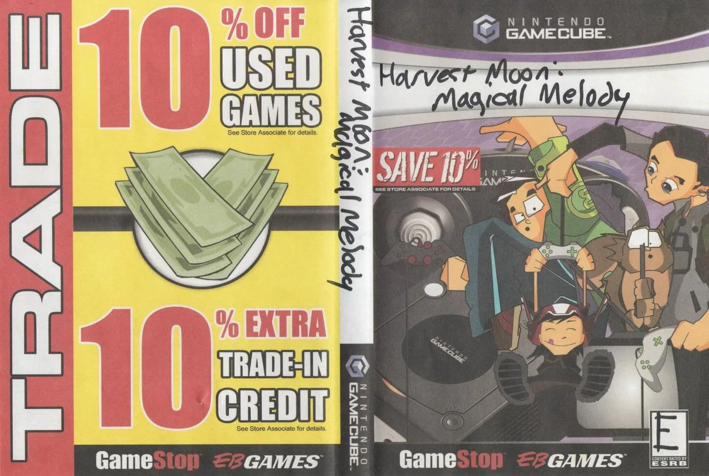 Harvest Moon: Magical Melody GameStop / EB Games (GameCube) developed by Marvelous Interactive and published by Natsume Inc.

#harvestmoon #gamestop #gamecubegames #gamecover #videogamecollection