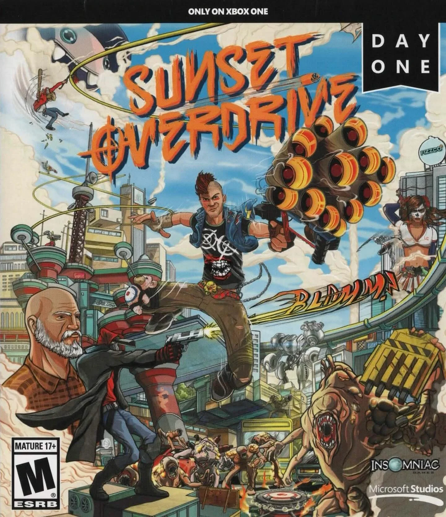 Sunset Overdrive (Xbox One) developed by Insomniac Games and published by Microsoft Studios 

#sunsetoverdrive #insomniacgames #xboxonegames #gamecover #videogamecollection