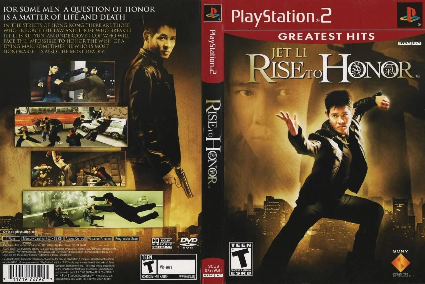 Jet Li: Rise to Honor (PS2) developed and published by Sony Computer Entertainment 

#jetli #sonygames #ps2games #gamecover #videogamecollection