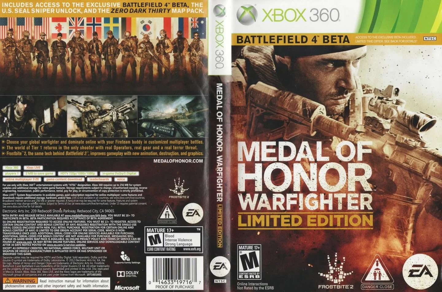 Medal of Honor: Warfighter (Xbox 360) developed by Danger Close Games and published by Electronic Arts 

#medalofhonor #xbox360games #eagames #xboxgamer #videogamecollection