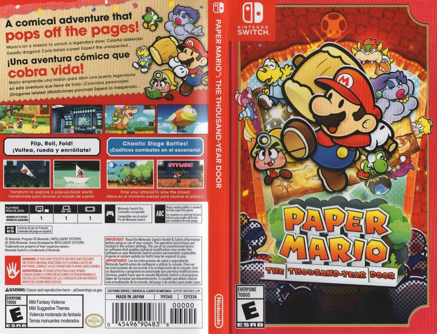 Paper Mario: The Thousand-Year Door (Nintendo Switch) developed by Intelligent Systems and published by Nintendo 

#papermario #nintnedoswitch #nintendogames #nintendogamer #videogamecollection