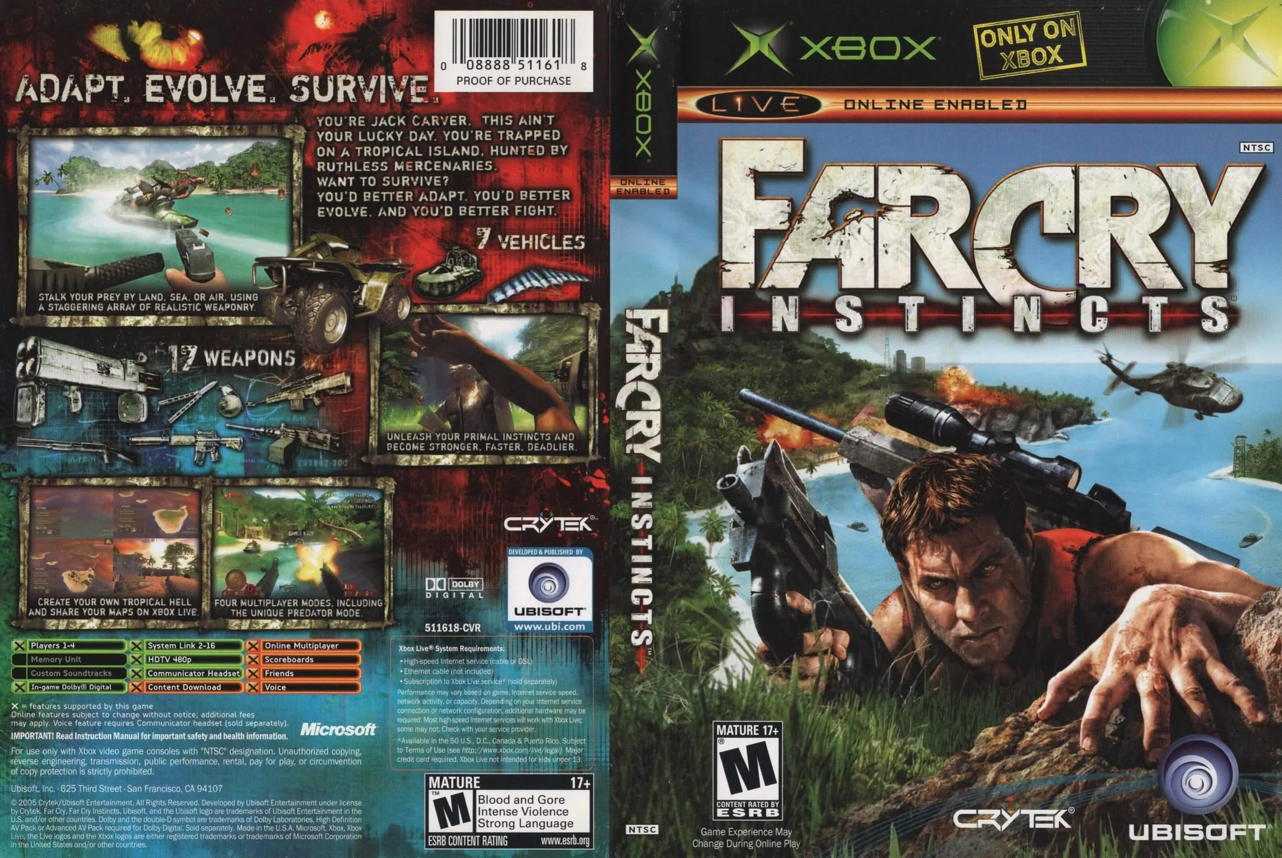 Far Cry Instincts (Xbox) developed by Ubisoft Montreal and published by Ubisoft 

#farcry #ubisoftgames #xboxgamer #originalxbox #videogamecollection